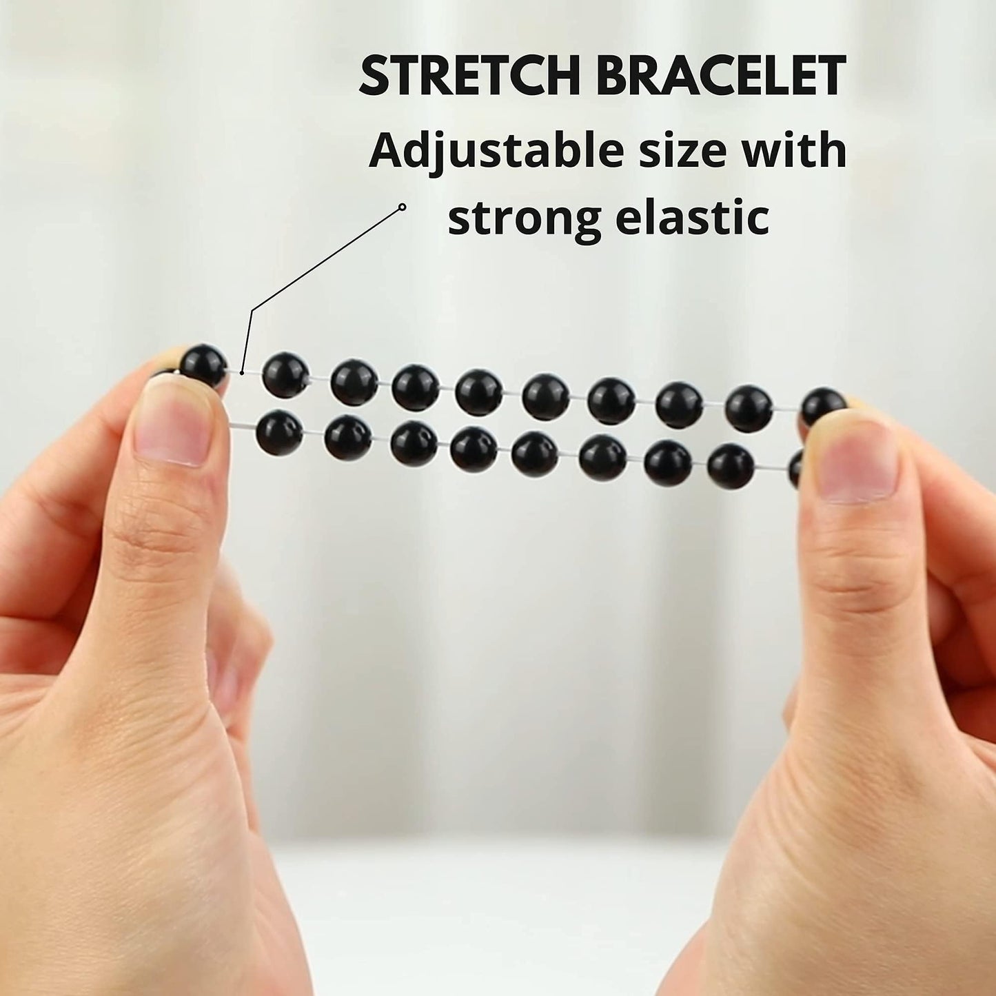 Crgwxzl 3pcs Anxiety Relief Protection Bracelets,Healing Black Tourmaline Crystal Bracelets for Women Men,8mm Natural Stone Amethyst Labradorite Beaded Spiritual Gemstone Jewelry Gifts