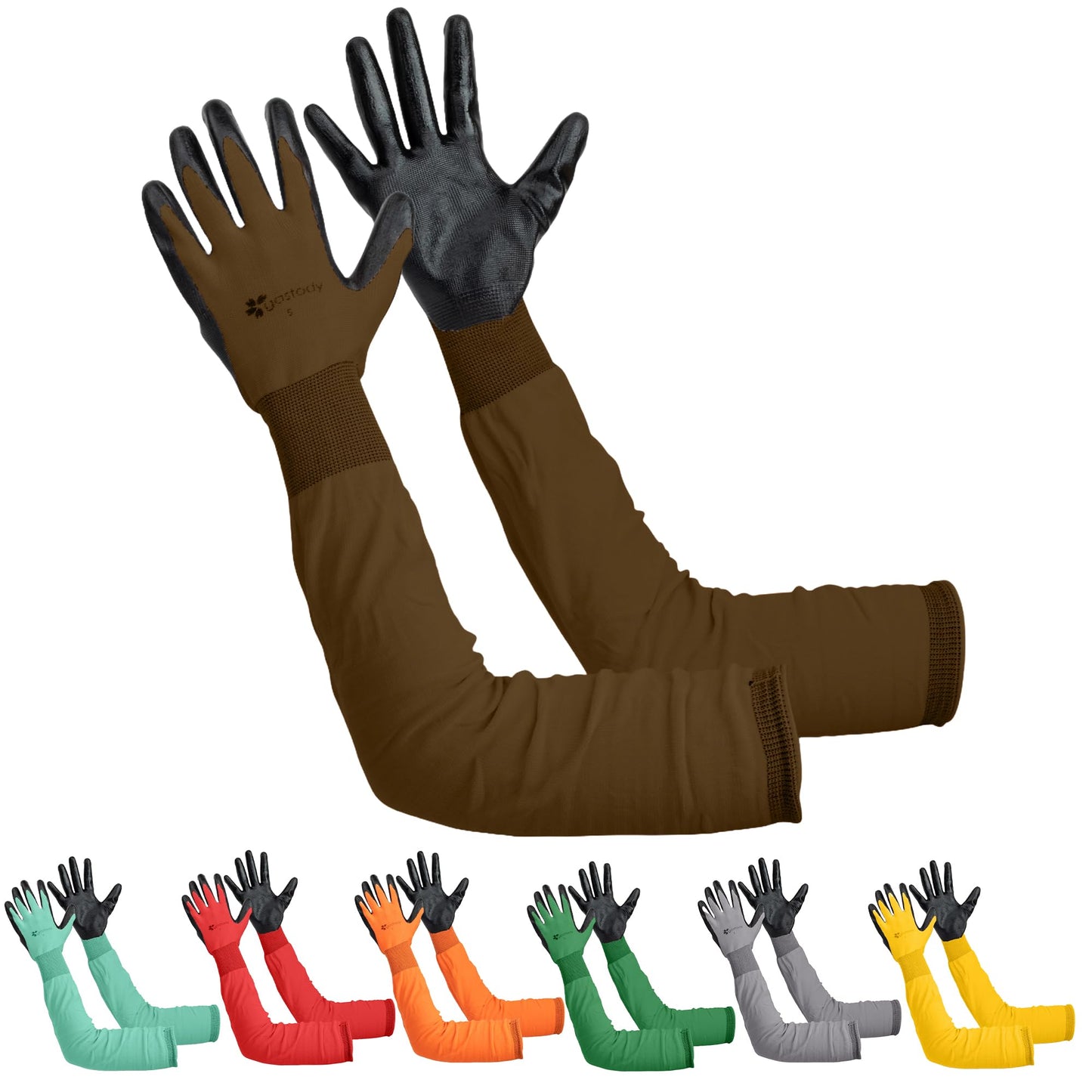 Gastody™ Long Gardening Gloves Women and Men M - Long Sleeve Garden Gloves Multipurpose Heavy Duty Outdoor and Indoor - Long Cuff Garden Gloves - Thorn Resistant Protective Work Rose Pruning Gloves