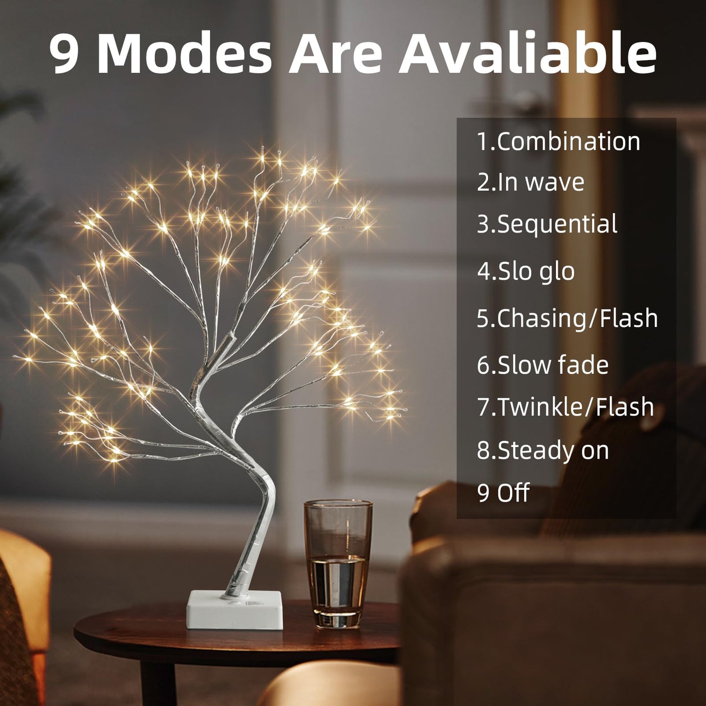PEIDUO Fairy Light Tree, 108 LED Lighted Trees for Decoration Inside, Christmas Tree with 9 Modes & Timer, Fairy Light Spirit Tree for Home Indoor Christmas Decoration