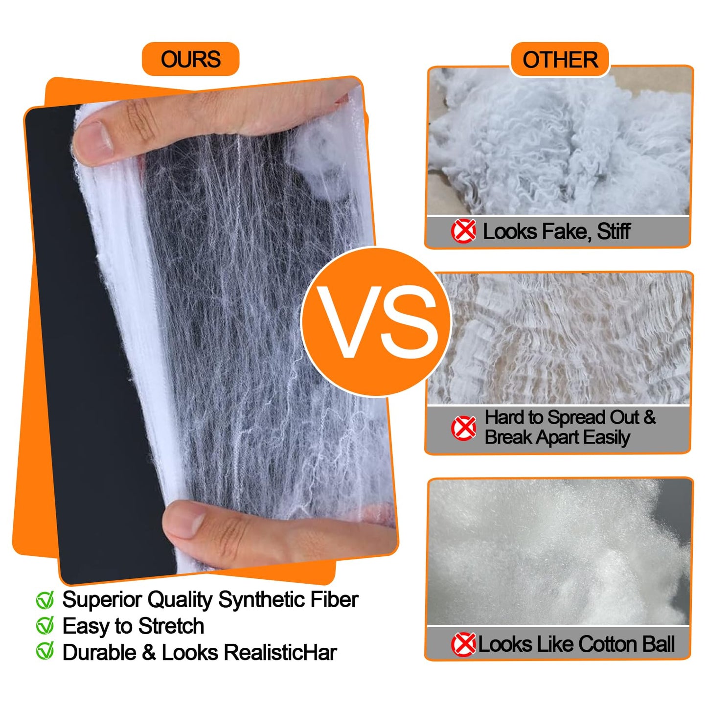Famoby 1200 sqft Halloween Spider Webs and 120pcs Fake Bats and 50pcs Fake Spiders Super Stretch Cobwebs Party Decorate for Halloween Theme Indoor and Outdoor Decoration