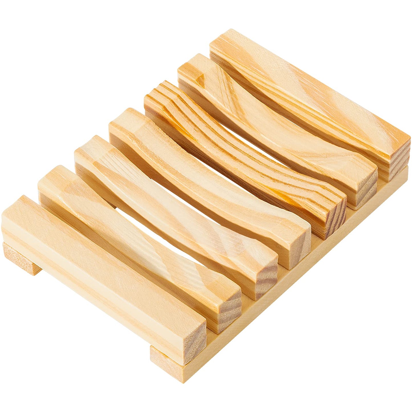 Urbanstrive Eco-Friendly Natural Wooden Soap Dish Soap Saver Holder Soap Tray for Bathroom, Biodegradable, Zero Waste, Plastic Free (Wooden)