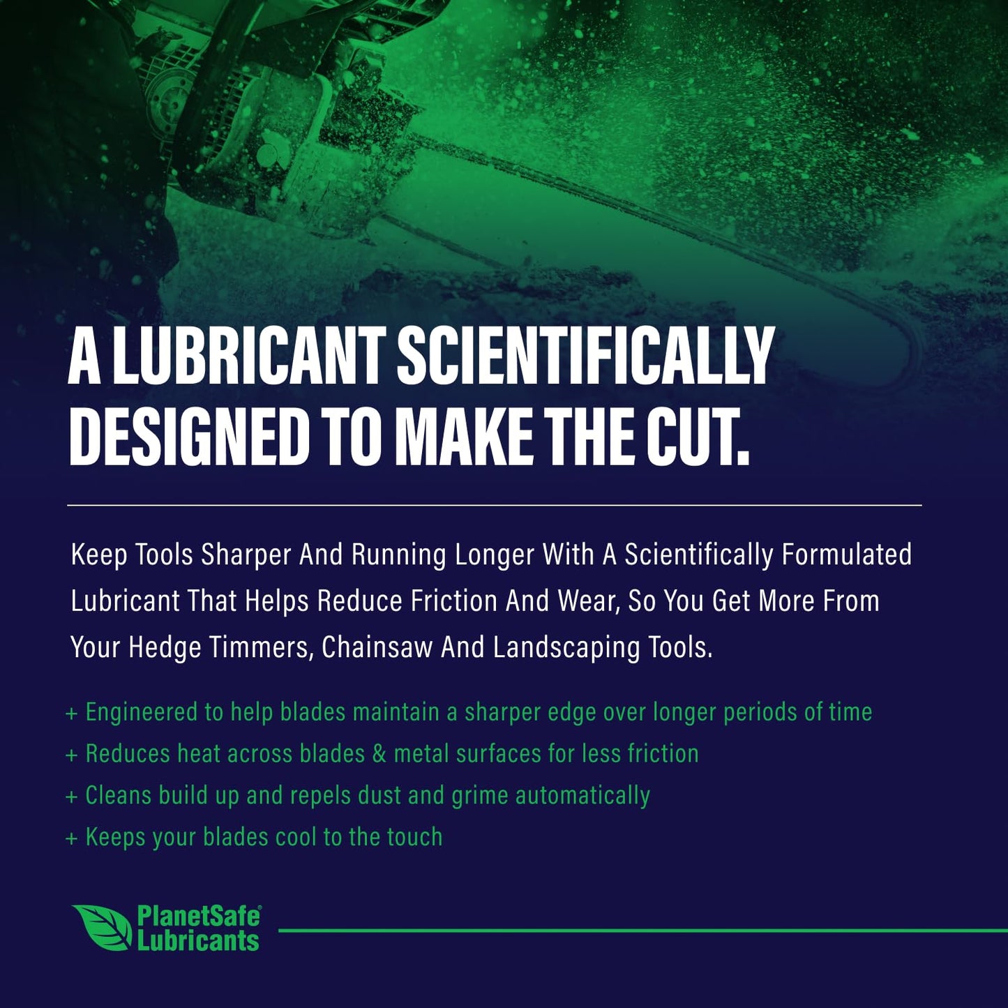 PlanetSafe Lubricants Hedge Trimmer Oil for Blades - 1 oz + 4 oz - Spray & Cleaner for Tools - Lubricating Oil for Mini Chainsaw - Resin Solvent for Hedge Trimmer - Made in the USA