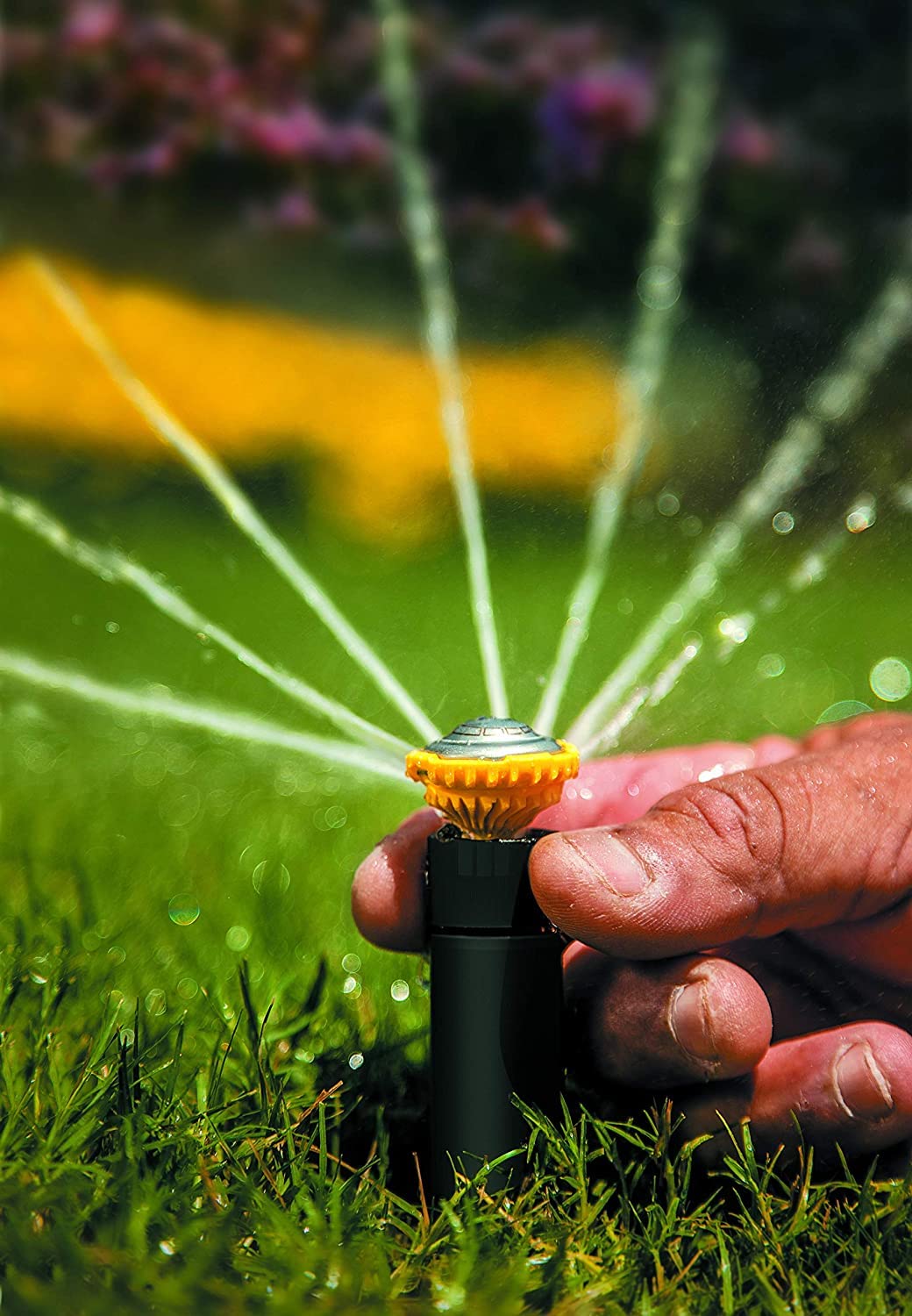 Rain Bird 8SAPROPR Pressure Regulating (PRS) High-Efficiency Pro Rotary Sprinkler, Hand Adjustable 45° - 270° Pattern, 8' - 14' Spray Distance, 4" Pop-up Height