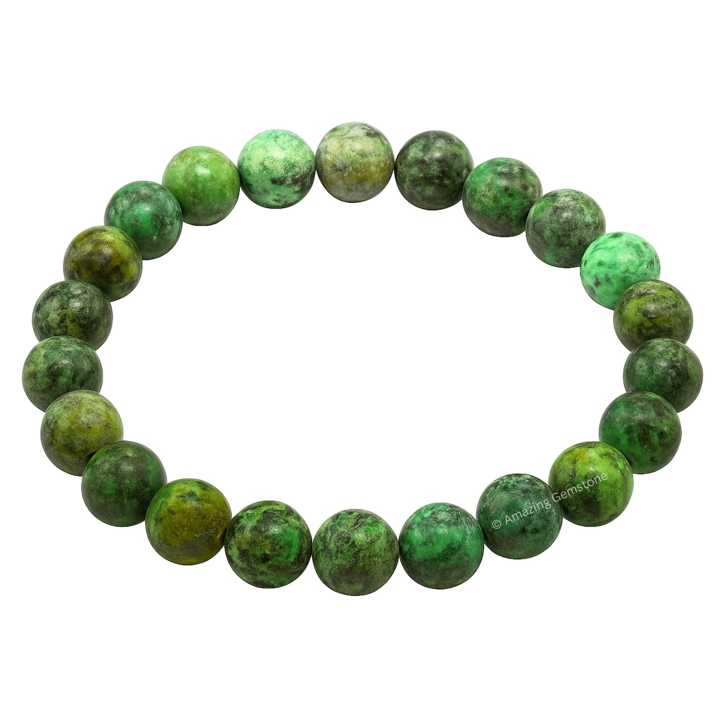 Amazing Gemstone Crystal Bracelet for Women Men's Gifts - Protection Healing Crystal Bracelet - 8mm Gemstone Beaded Stretchable Bracelet Pulseras Para Hombres Mujer Stocking Stuffers Mothers Day Gift (African Turquoise)