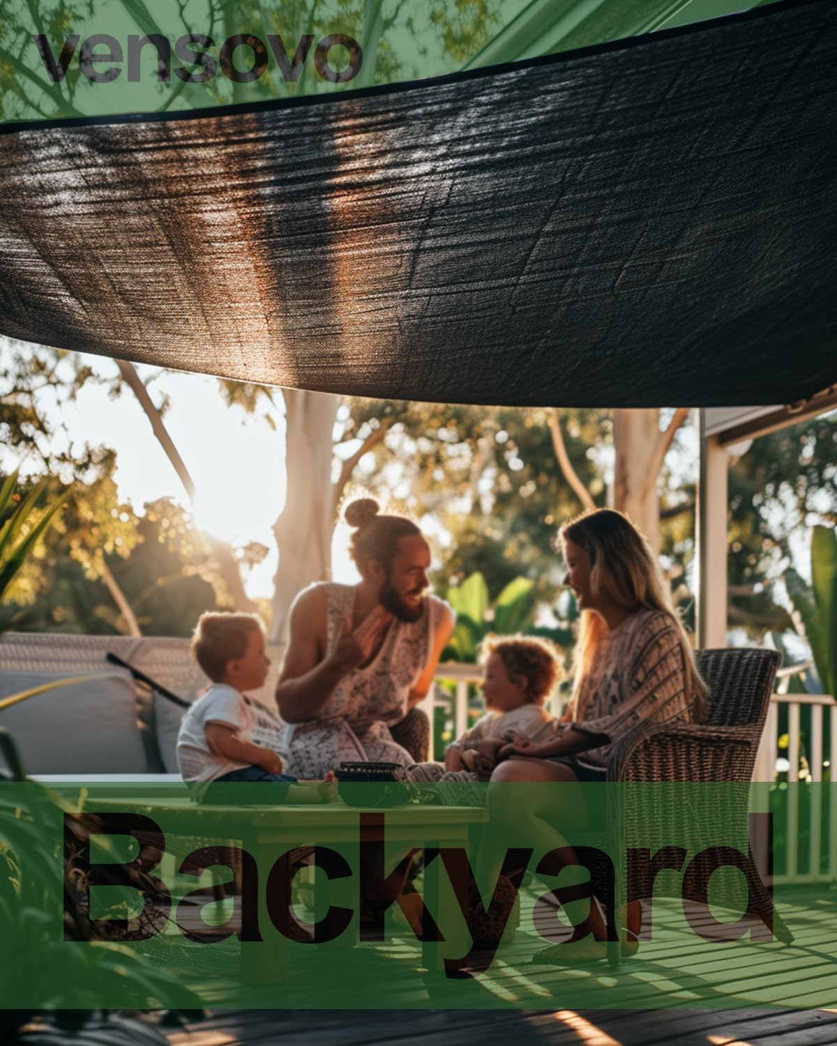 vensovo 30% Sunblock Shade Cloth Net Black Resistant - 8x12 Ft Garden Shade Mesh for Plant Cover, Greenhouse, Chicken Coop, Kennels, Tomatoes Plants