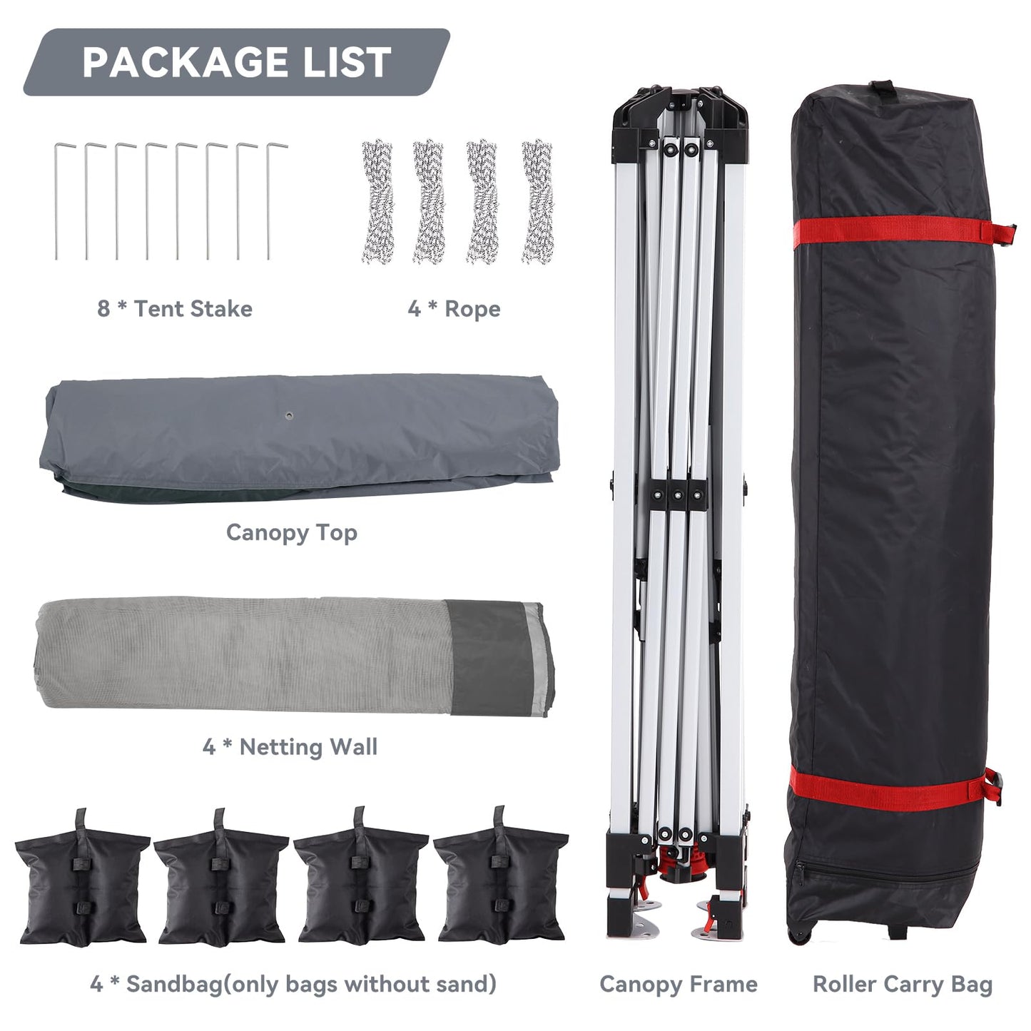 Garvee 11'x11' Gazebo Canopy Tent with Curtains, Pop Up Outdoor Shelter with Mosquito Netting for Patio, Backyard Party, 2-Tiered Vented Top, 121 Square Feet of Shade, Gray