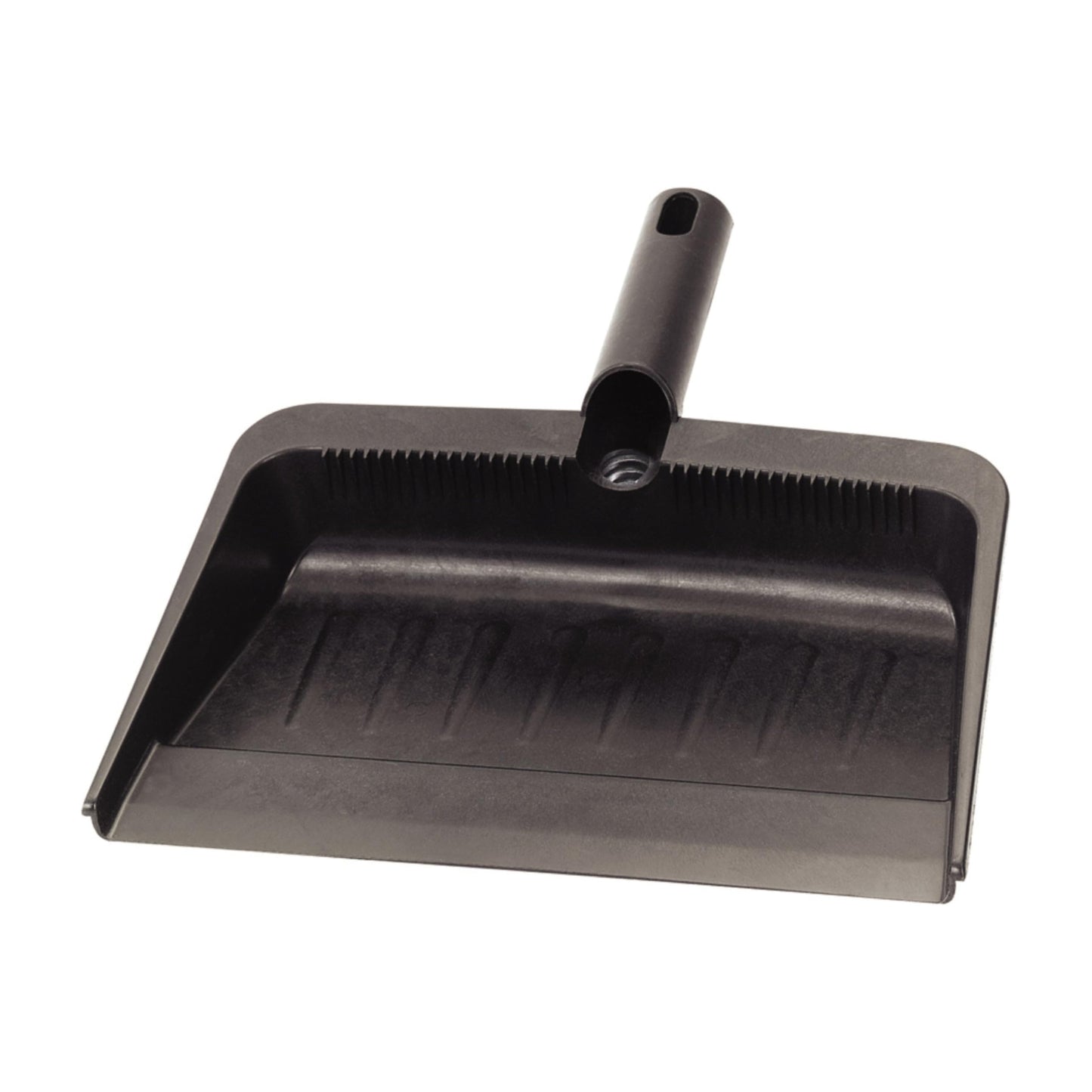 Carlisle FoodService Products Heavy Duty Dust Pan with Handle – Durable Plastic, 8 Inch Dust Pan for Home, Kitchen, and Commercial Use, Black