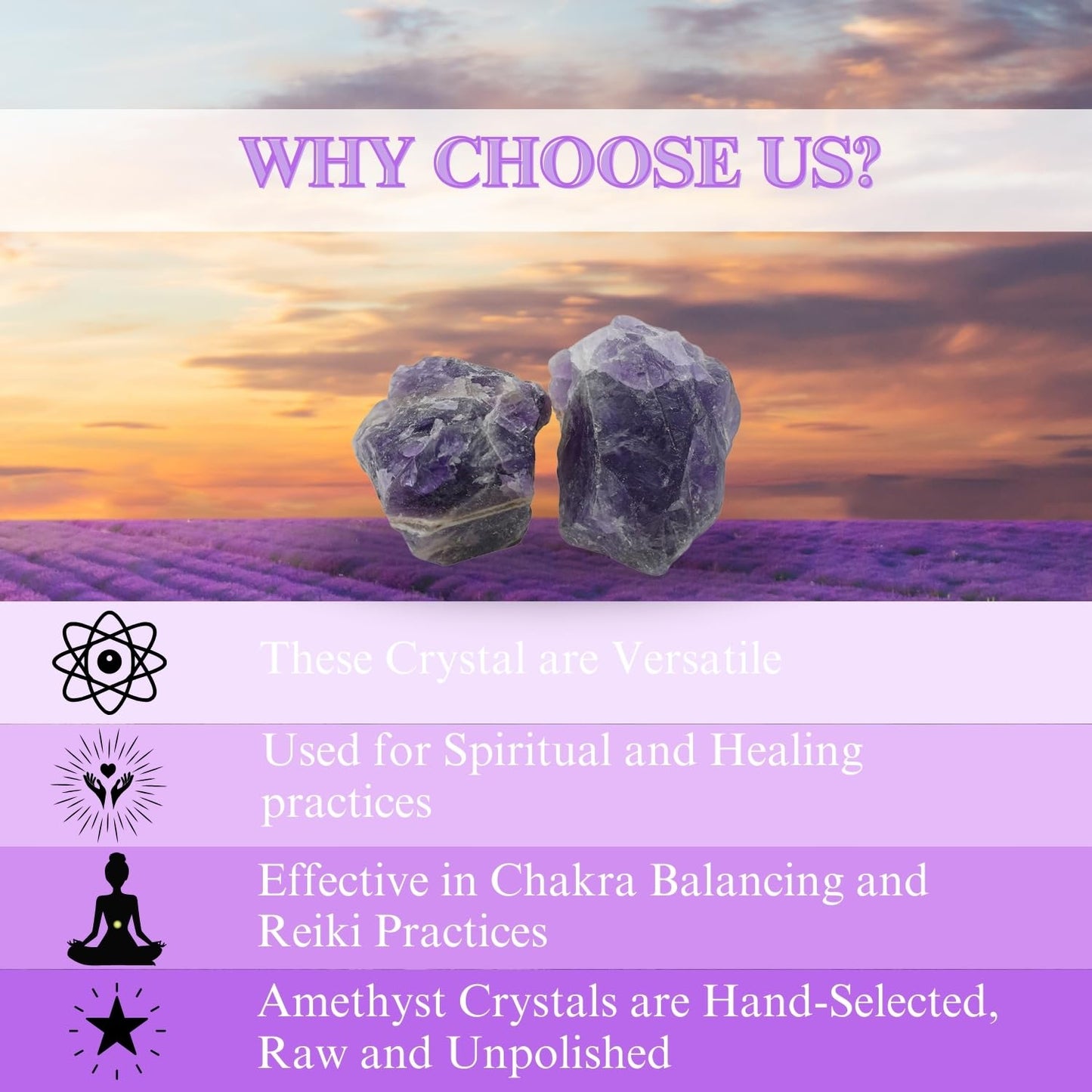 Crystals, Rocks, Jade, Crystals and Healing Stones, Witchcraft Supplies, Healing Crystals, Stones, Healing Stones, Rock Collection, Agate, Raw Stones (Amethyst, 2 Pcs)
