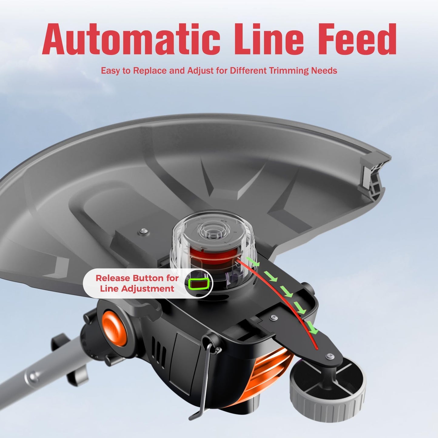 Electric Weed Wacker String Trimmer:2 x 4.0Ah Batteries Cordless Weed Eater 21V Battery Powered with 12" Cutting Width, Eco Friendly Grass Cutter Edger Lawn Tool with Fast Charger