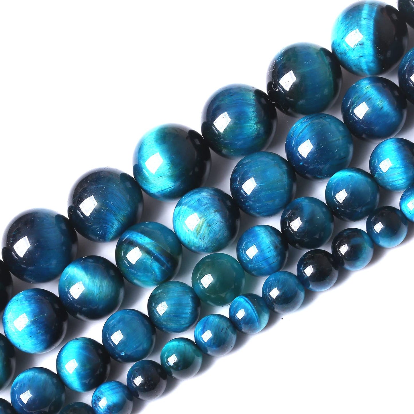 45PCS 8MM AAA Blue Tiger Eye Stone Beads Natural Gemstone Bead Crystal Healing Energy Jewelry Making DIY 15 inches