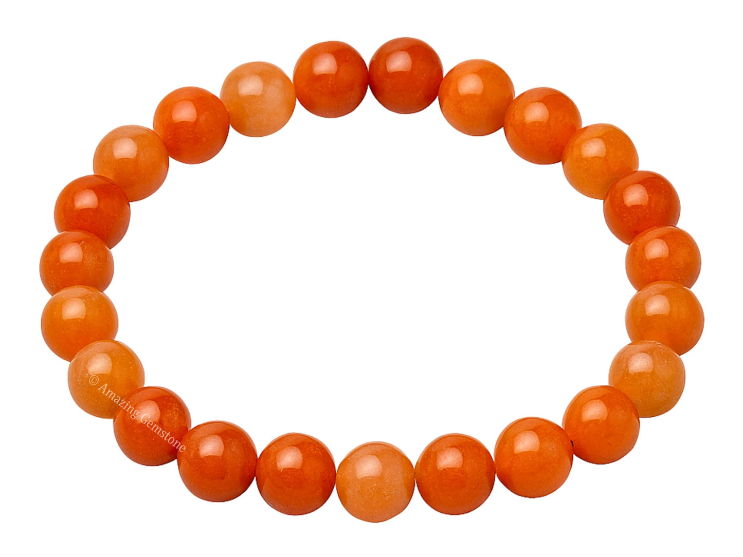 Amazing Gemstone Crystal Bracelet for Women Men's Gifts - Protection Healing Crystal Bracelet - 8mm Gemstone Beaded Stretchable Bracelet Pulseras Para Hombres Mujer Stocking Stuffers Mothers Day Gift (Red Aventurine)