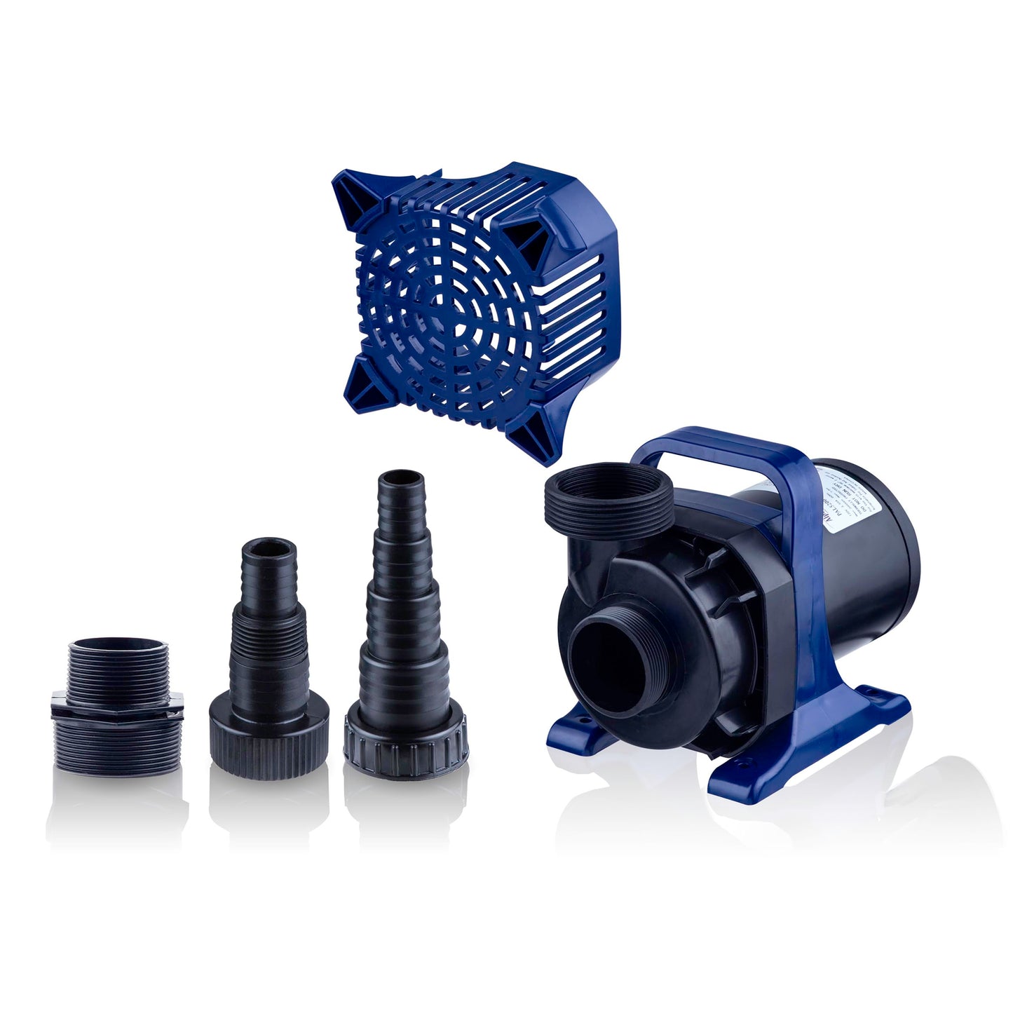 Alpine Corporation 4000 GPH Submersible Pump with 33 Ft Cord for Ponds, Fountains, Waterfalls, and Outdoor Water Features, 306W Quiet Motor, 21 Ft Lift, Multi-Angle Flow, Blue