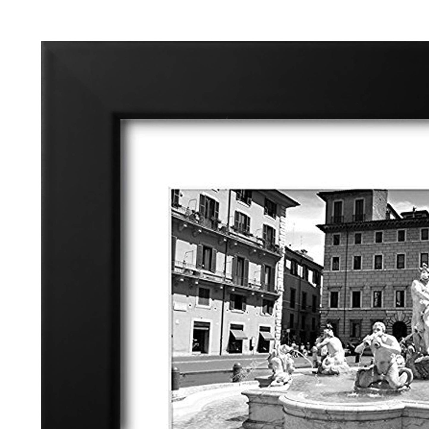 Americanflat 4x6 Collage Picture Frame with Shatter-Resistant Glass - Fits Five 4x6 Photos or Use as One 11x14 Picture Frame - Signature Collection - Collage Frames for Wall Display - Black