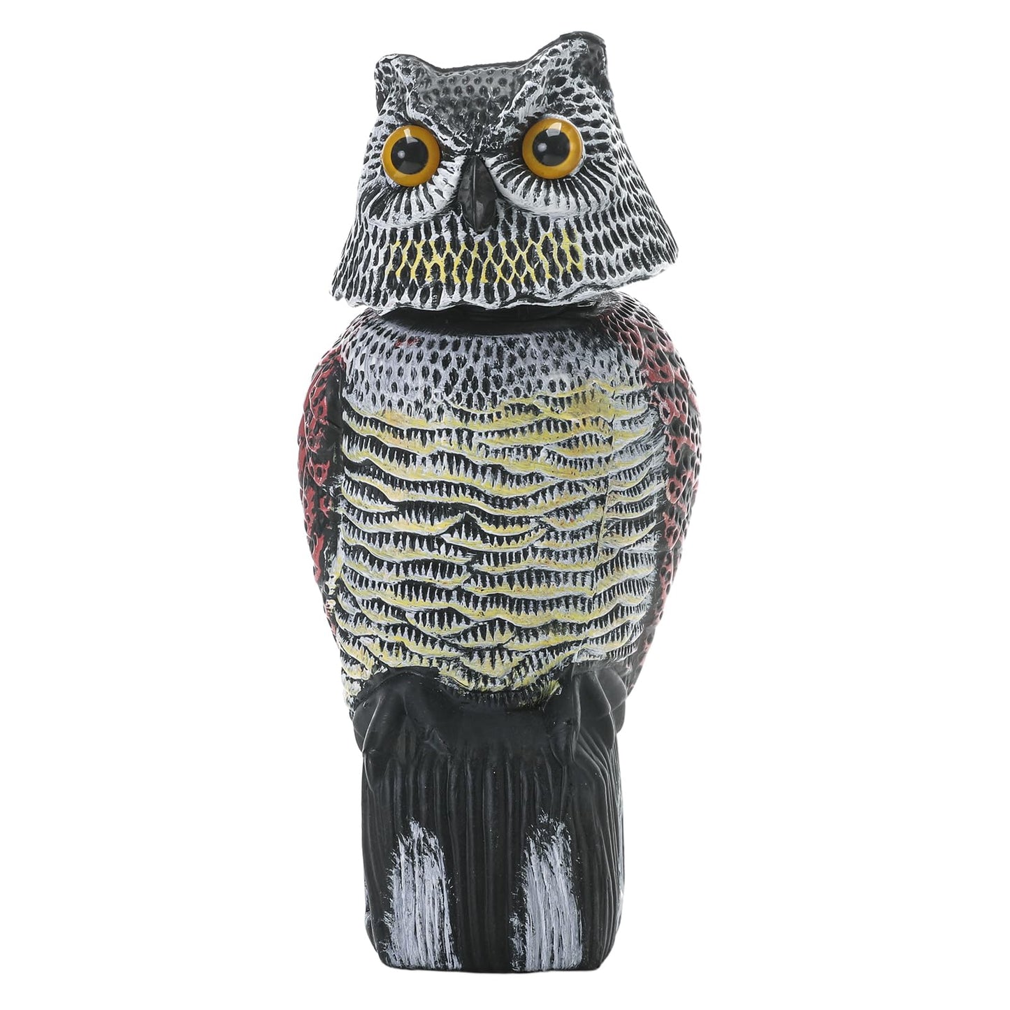 Cifavor Fake Owl for Garden with Rotating Head,Realistic Eyes & Waterproof Shape