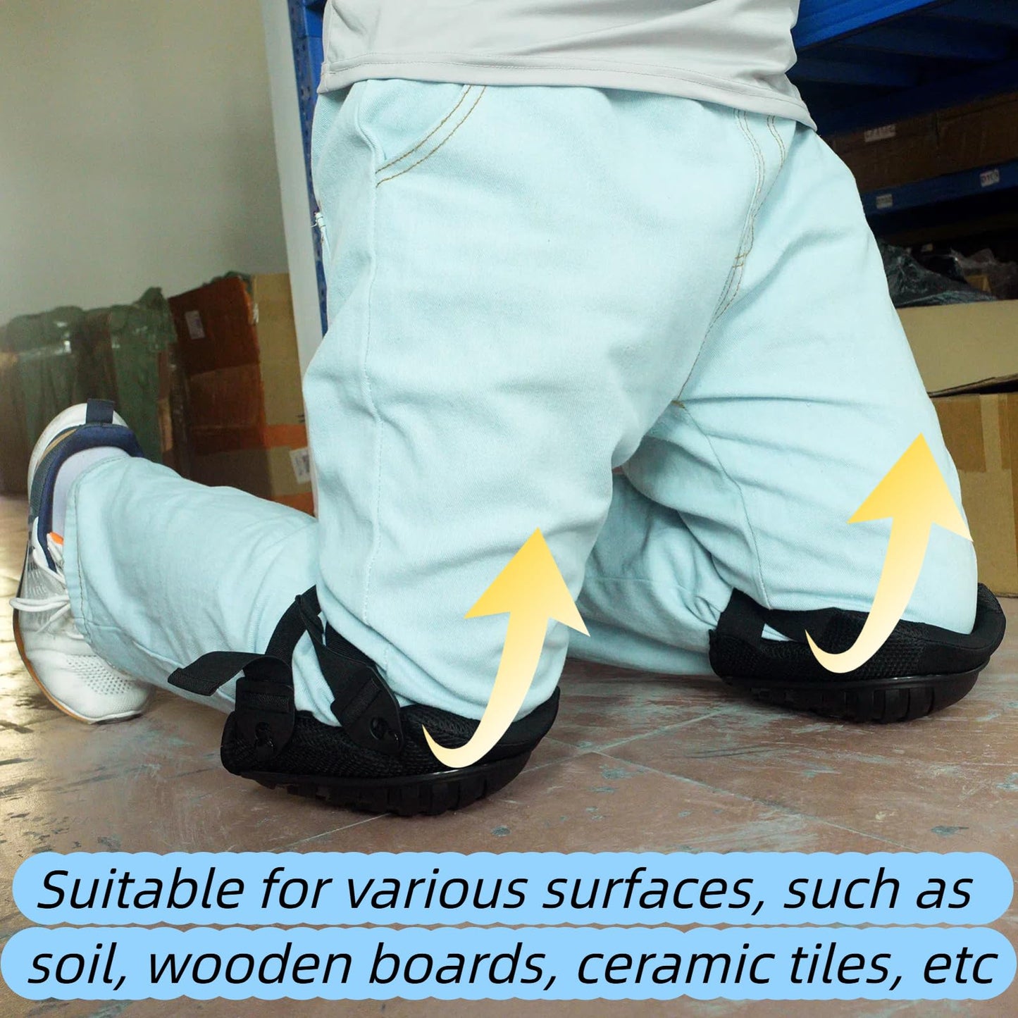 QSYZAIL Knee Pads for Men Work Construction Heavy Duty Knee Protection for Flooring Gardening