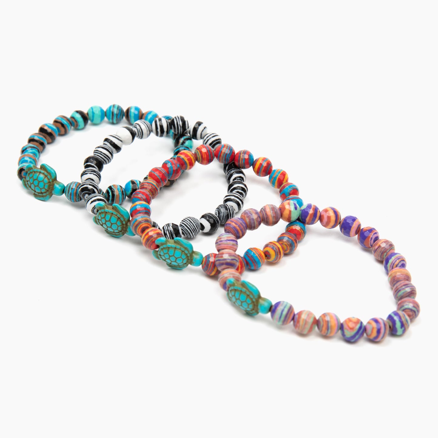 KoaKoa Sparkle Sea Turtle Tracking Bracelet, helps save sea turtles, one size fits most Men and Women (Aqua)