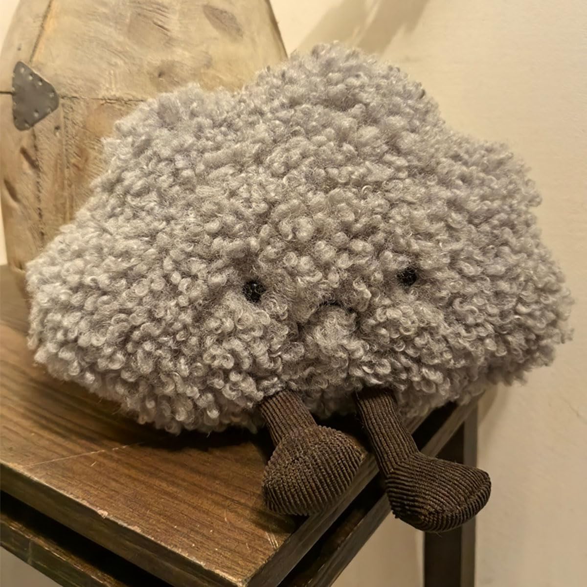 VLYUVUY Cloud Pillow Dark Cloud Plush, Bed Throw Pillows Decorative Cute Plush Room Decor, Fluffy Decorative Pillows for Kids Room 16.5 inches