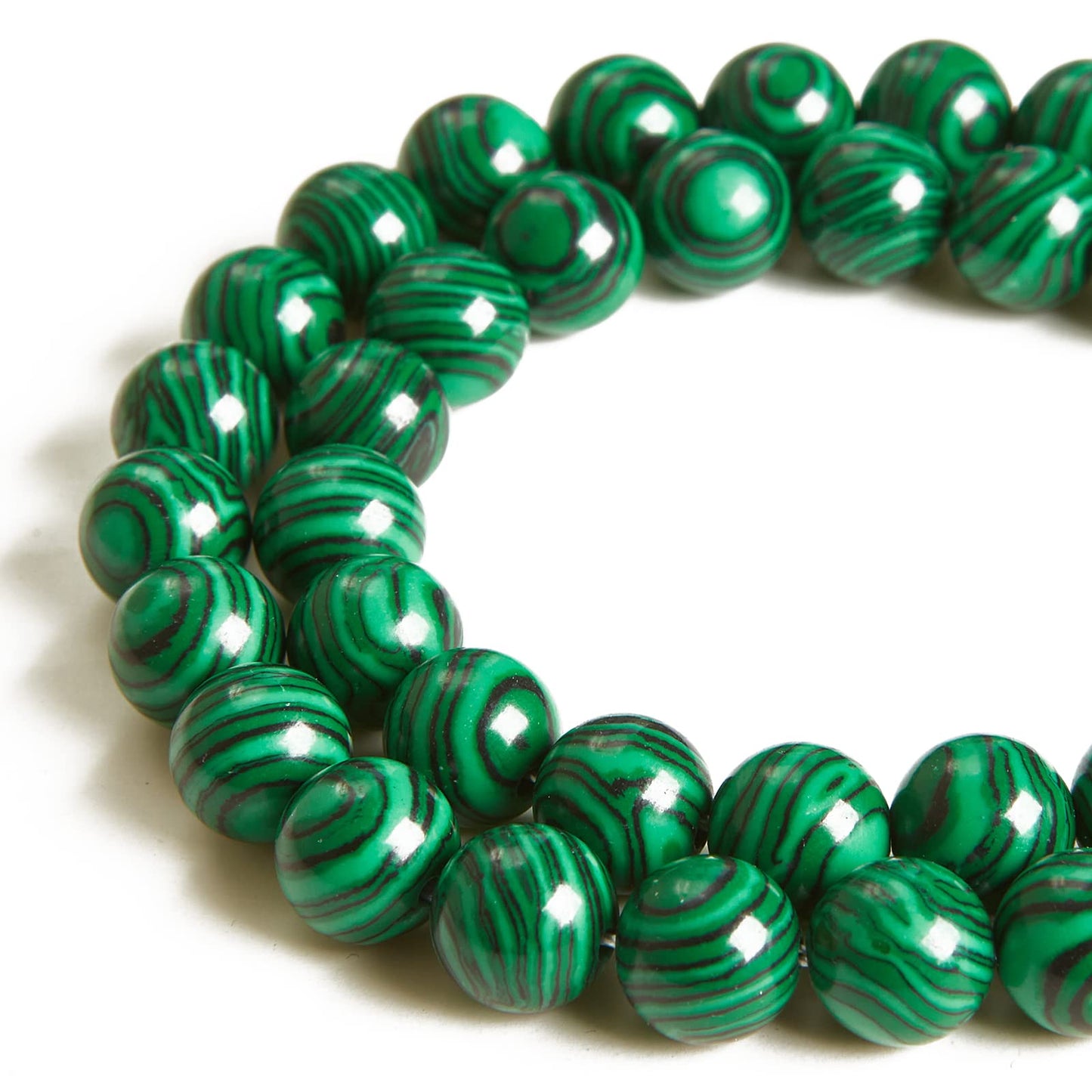 100pcs 6mm Malachite Beads Natural Gemstone Beads Round Loose Beads for Jewelry Making