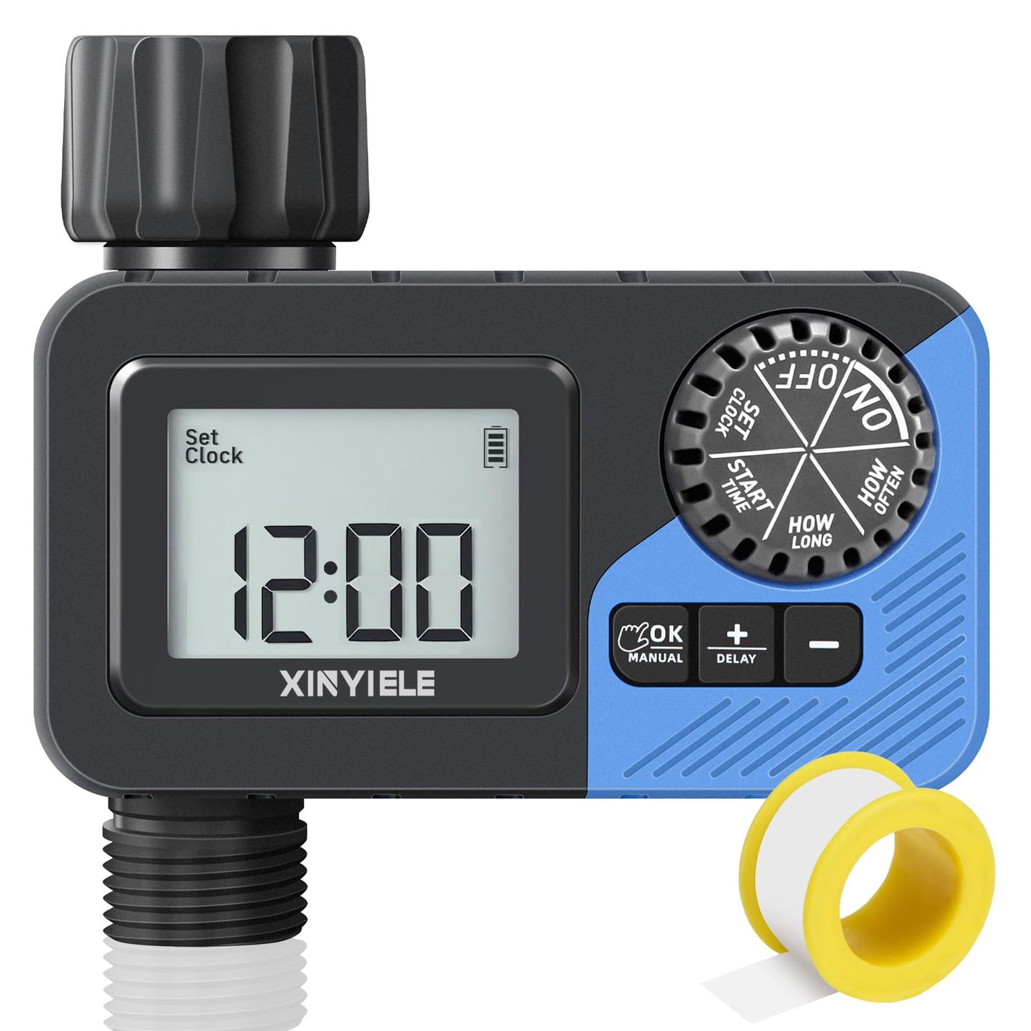 XINYIELE Smart Sprinkler Timer, Programmable Garden Smart Hose Watering System Equipment for Garden, Automatic Irrigation for Yard/Lawn, 1 Outlet