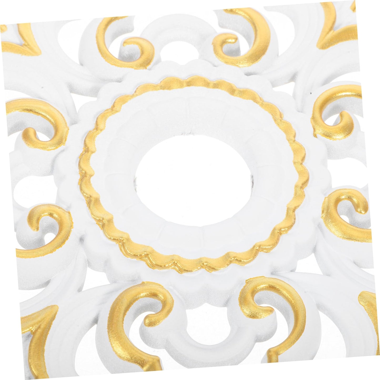 IWOWHERO Traditional Ceiling for Chandelier and Ceiling Fan Decorative Round Light Fixture Cover Elegant Construction for Home Bedroom Living Room Decor