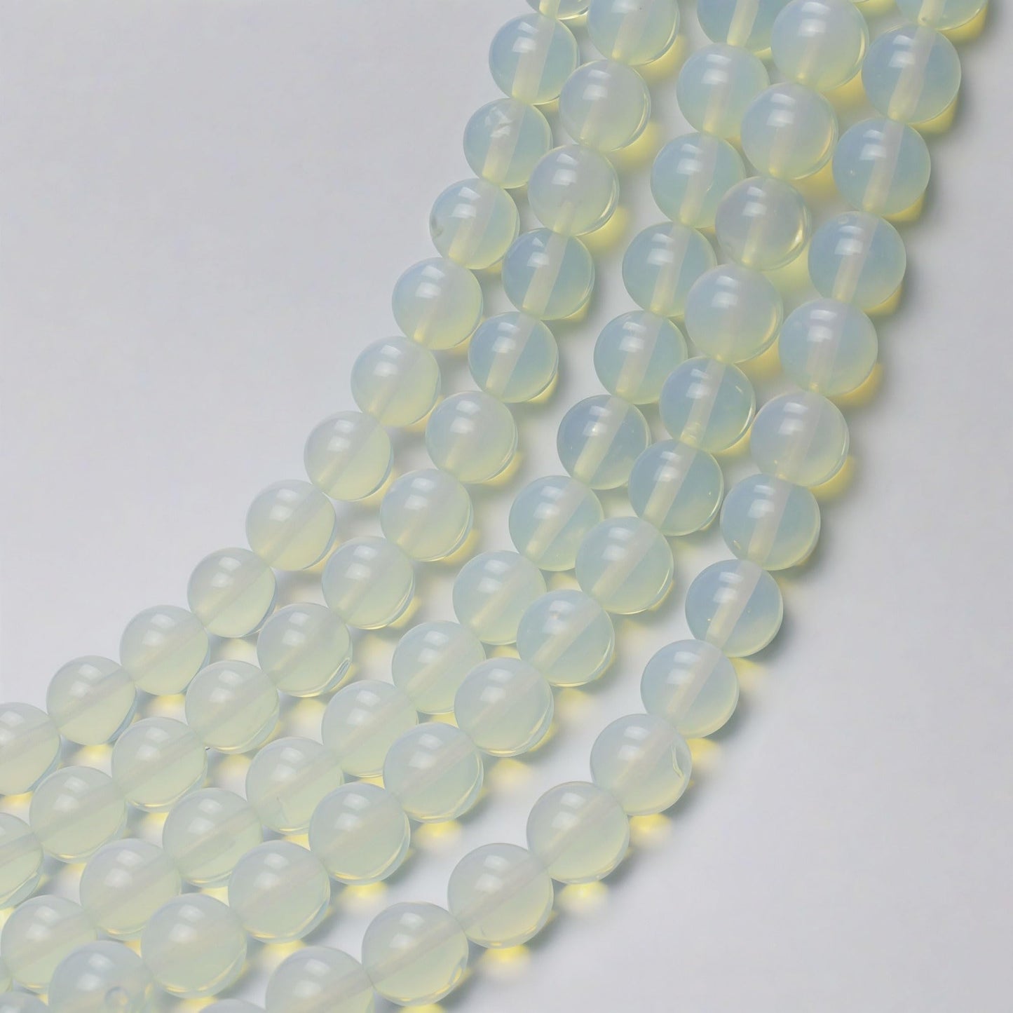 MJDCB Synthetic Opal Round Crystal Energy Stone Beads Healing Power for Jewelry Making (6mm)