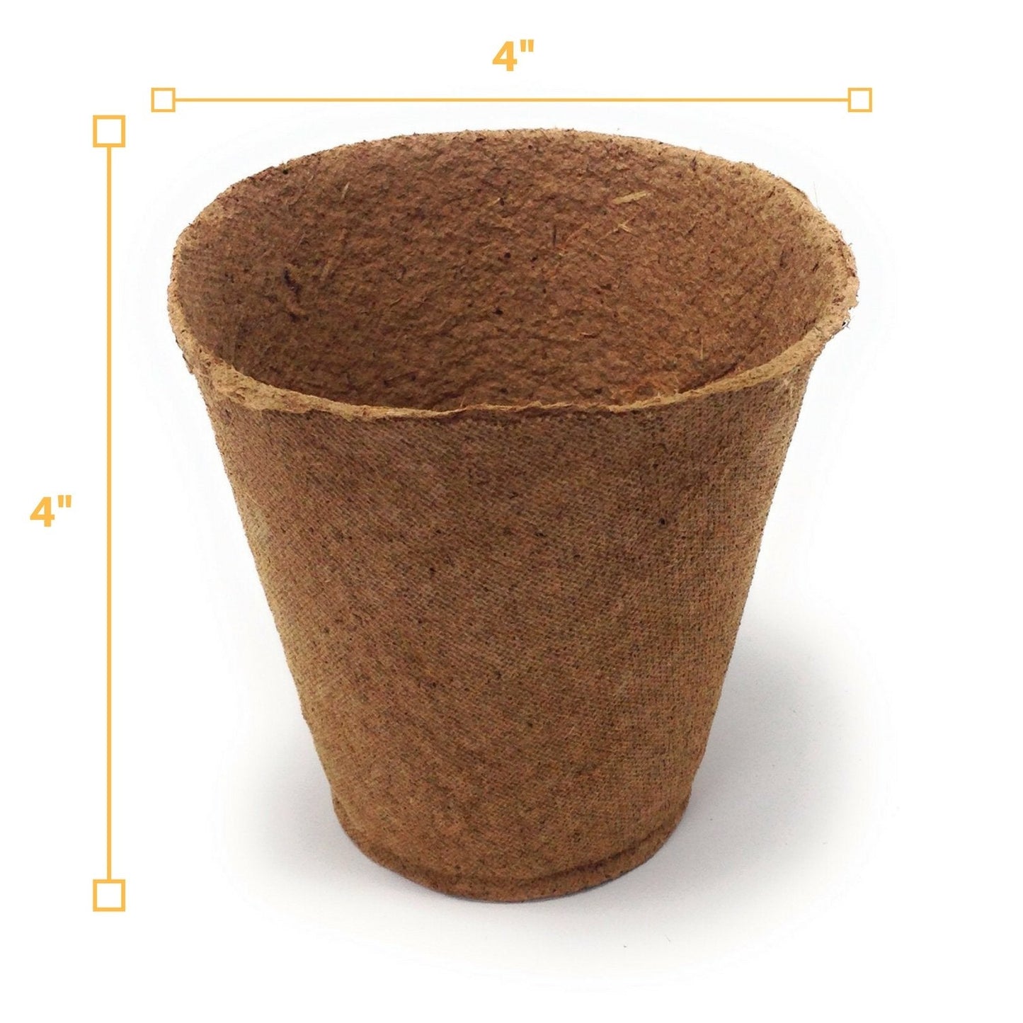 Br BRILLANTE Plant Starter Peat Pots - 30 Pack of 4 Inch Pots for Your Garden, Greenhouse or Nursery - Ideal for Organic Seed Planting & Gardening