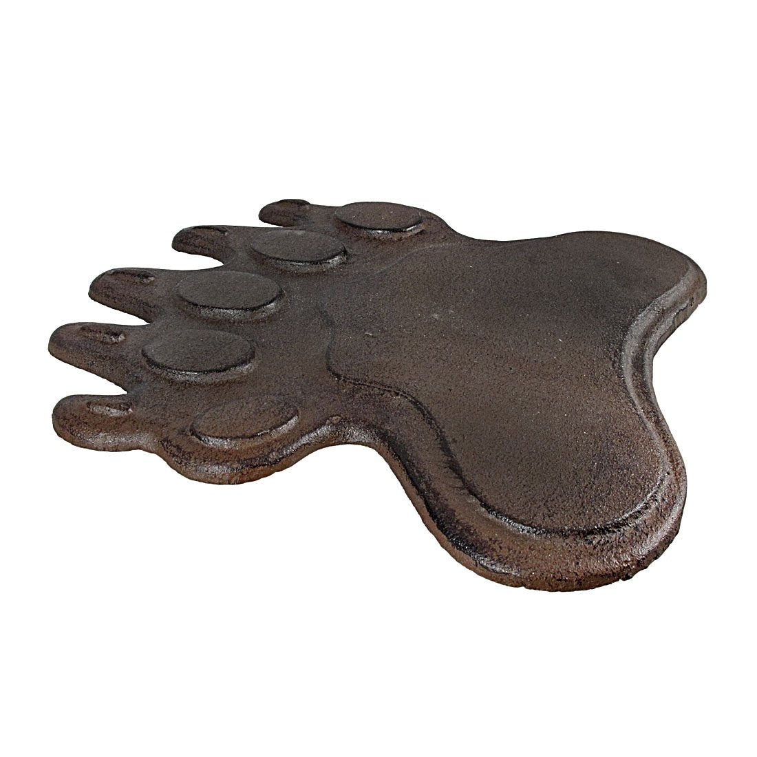 Cast Iron Bear Footprint Garden Stepping Stone