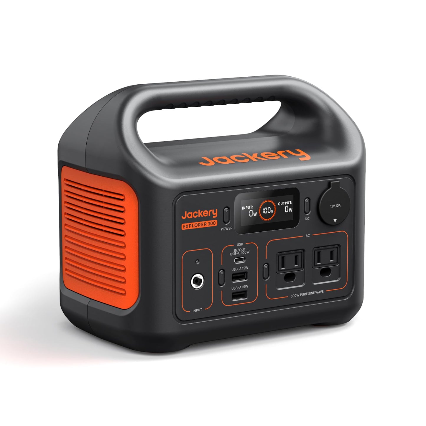 Jackery Portable Power Station Explorer 300, 292Wh Backup LiFePO4 Battery, Solar Generator for Outdoors Camping Travel Hunting Blackout (Solar Panel Optional)