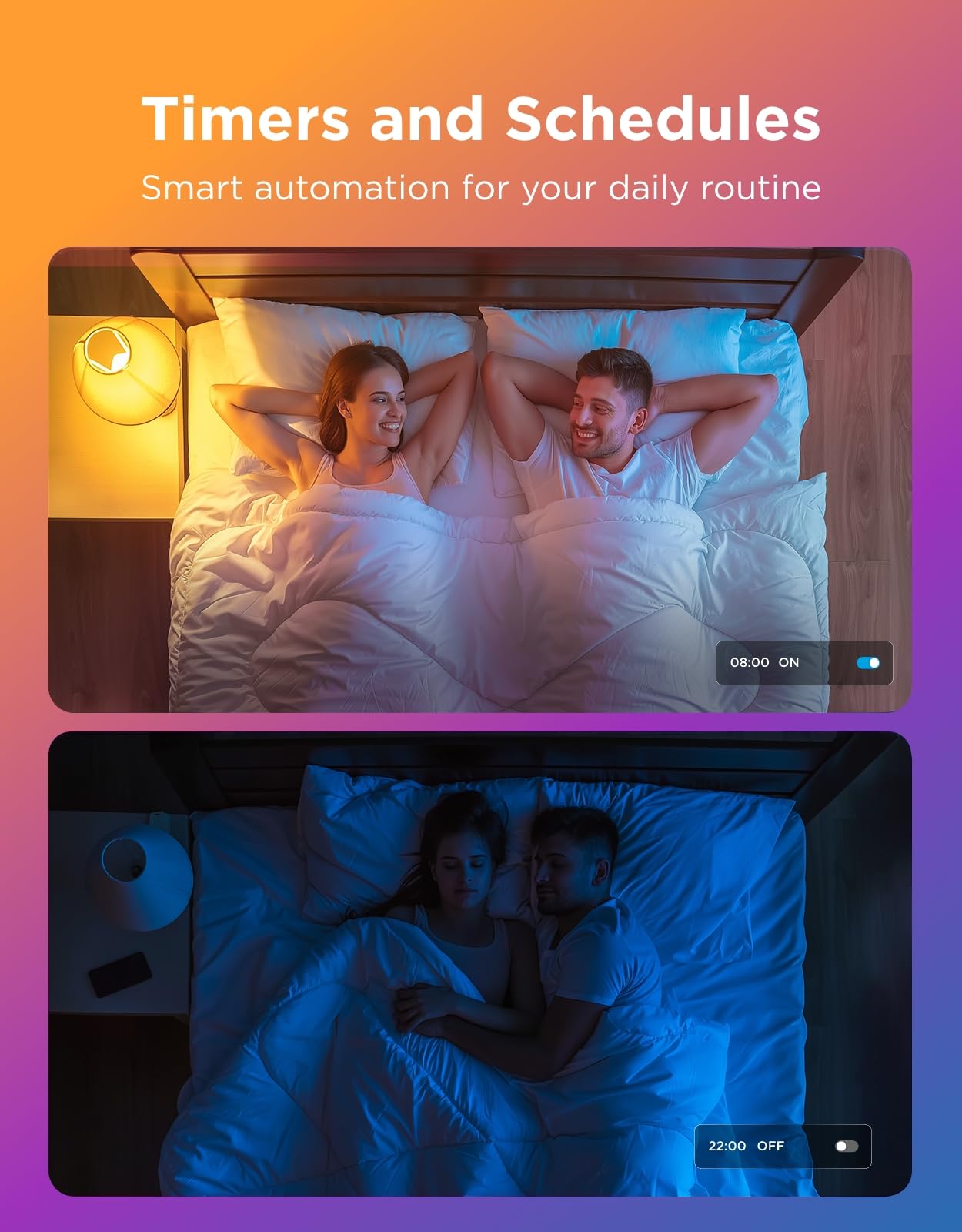 Govee Smart Light Bulbs, Color Changing Light Bulb, Work with Alexa and Google Assistant, 16 Million Colors RGBWW, WiFi & Bluetooth LED Light Bulbs, Music Sync, A19, 800 Lumens, 4 Pack