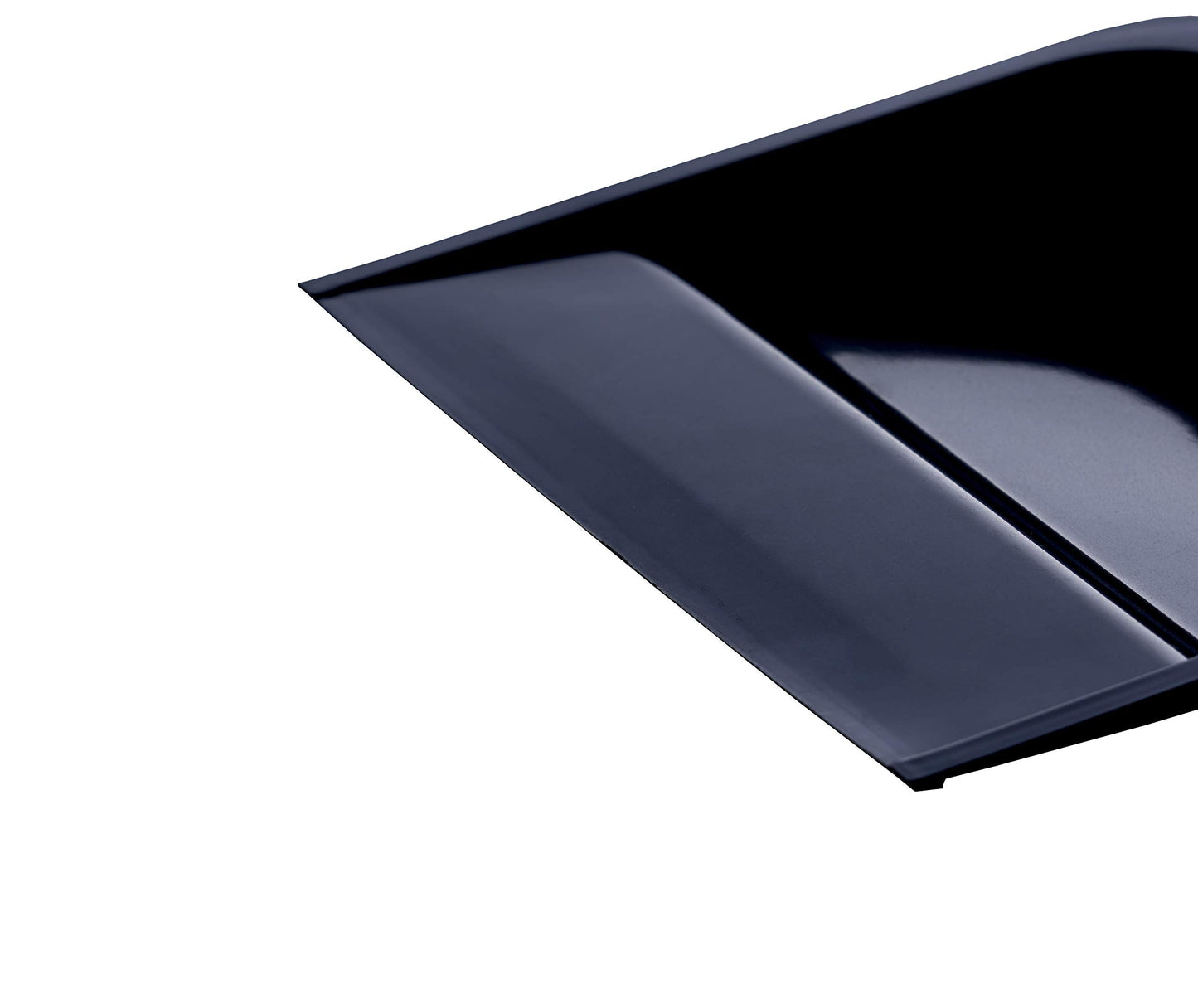 Superio Heavy Duty Plastic Dustpan with Comfort Grip Handle Black, Durable, Lightweight Multi Surface Dust Pan Easy Broom Sweeping, 10 inches Wide, 1-Pack