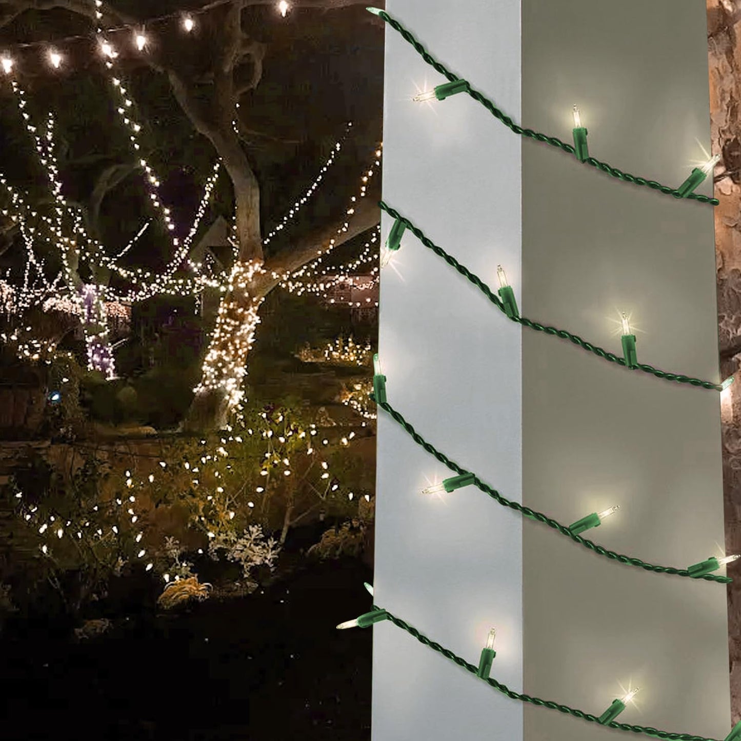 75 LED Soft Twinkle Lights, Slow Twinkling Christmas Lights, 37 of 75 Lights Twinkle, Waterproof Gentle String Lights, UL Certified 28 Ft Connectable Indoor Outdoor Decoration (Warm White)