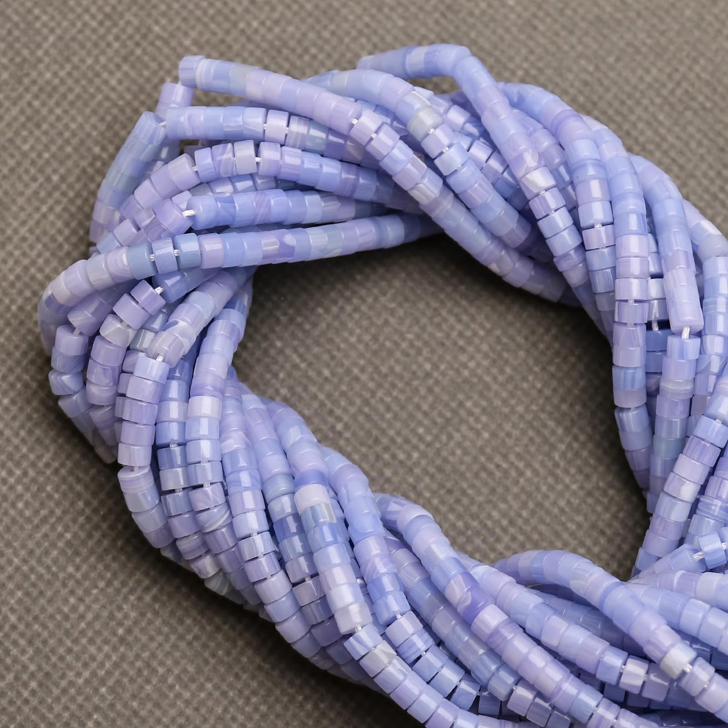 BONNY BOXX 150PCs Natural New Purple Agate Spacer Beads, Loose Semi Precious Flat Round Gemstone Heishi Disc Stone Beads for Beading Jewelry Making 4mm*2mm