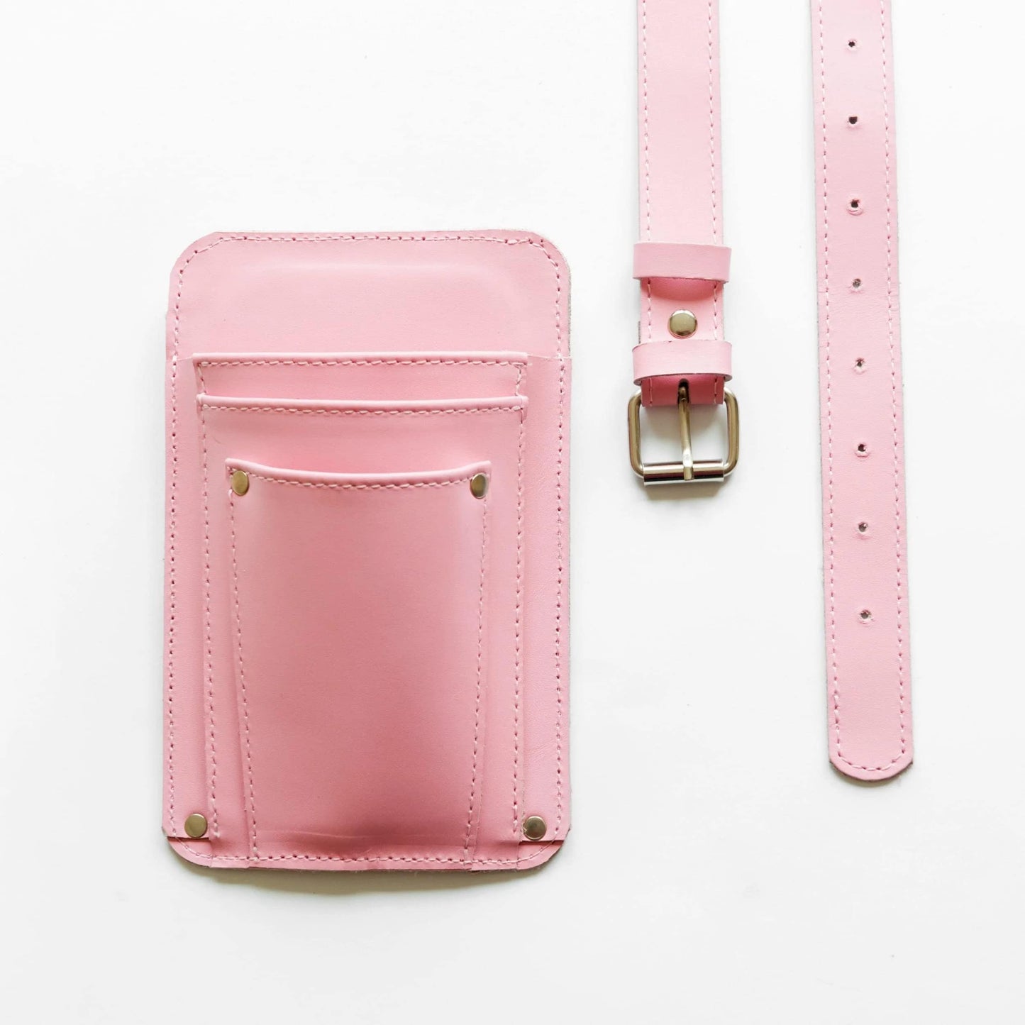 Leather Garden Tool Belt For Women - Pink Gardening Belt - Handmade Florist Tools - Gardner Belt - Best Gifts For Gardeners - Gardening Tool Belt - Florist Apron - Garden Belt For Women