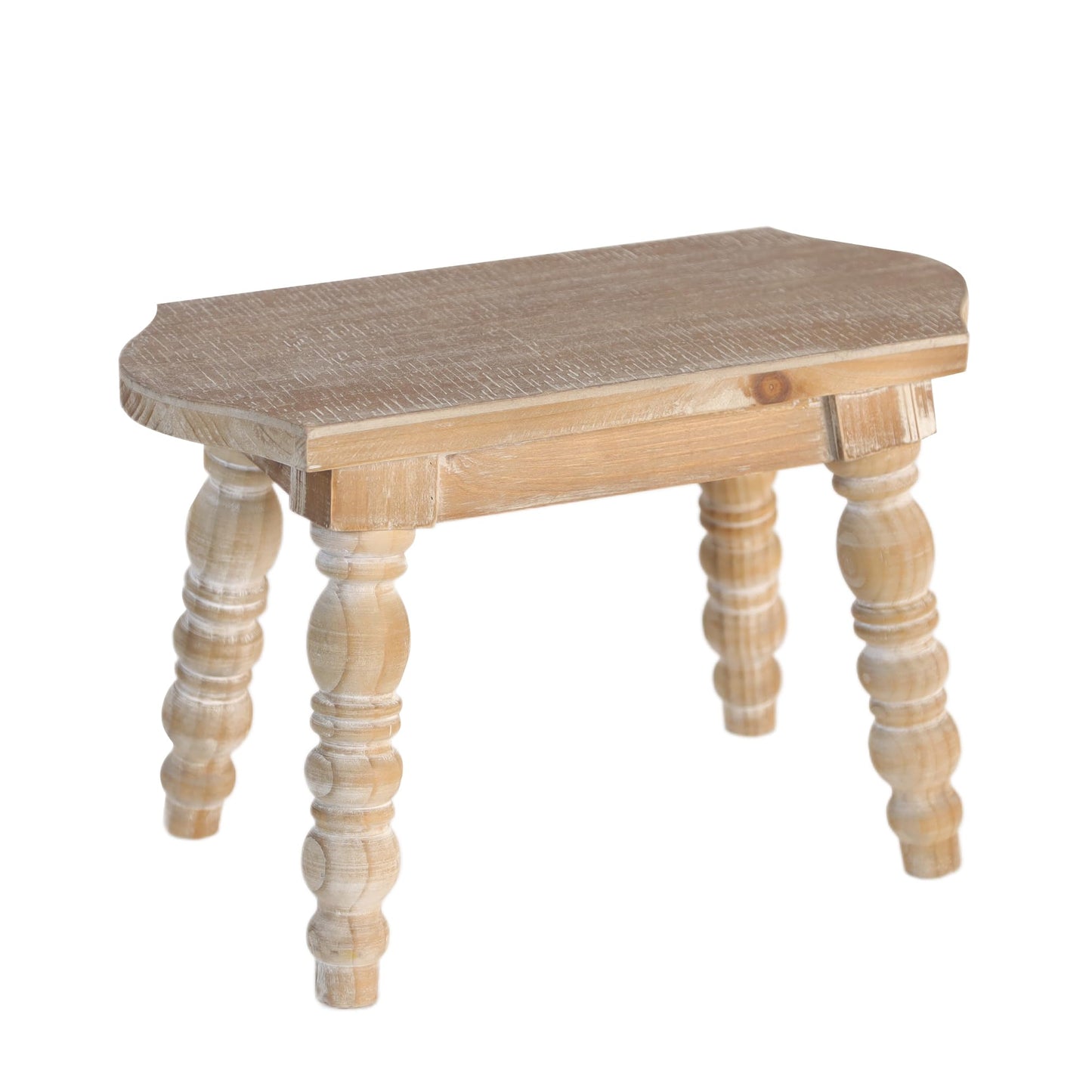 dwellington Wooden Bathroom Wood Foot Stool for Adults Kids, Bedside Step Planter Stool for Kitchen(Natural)