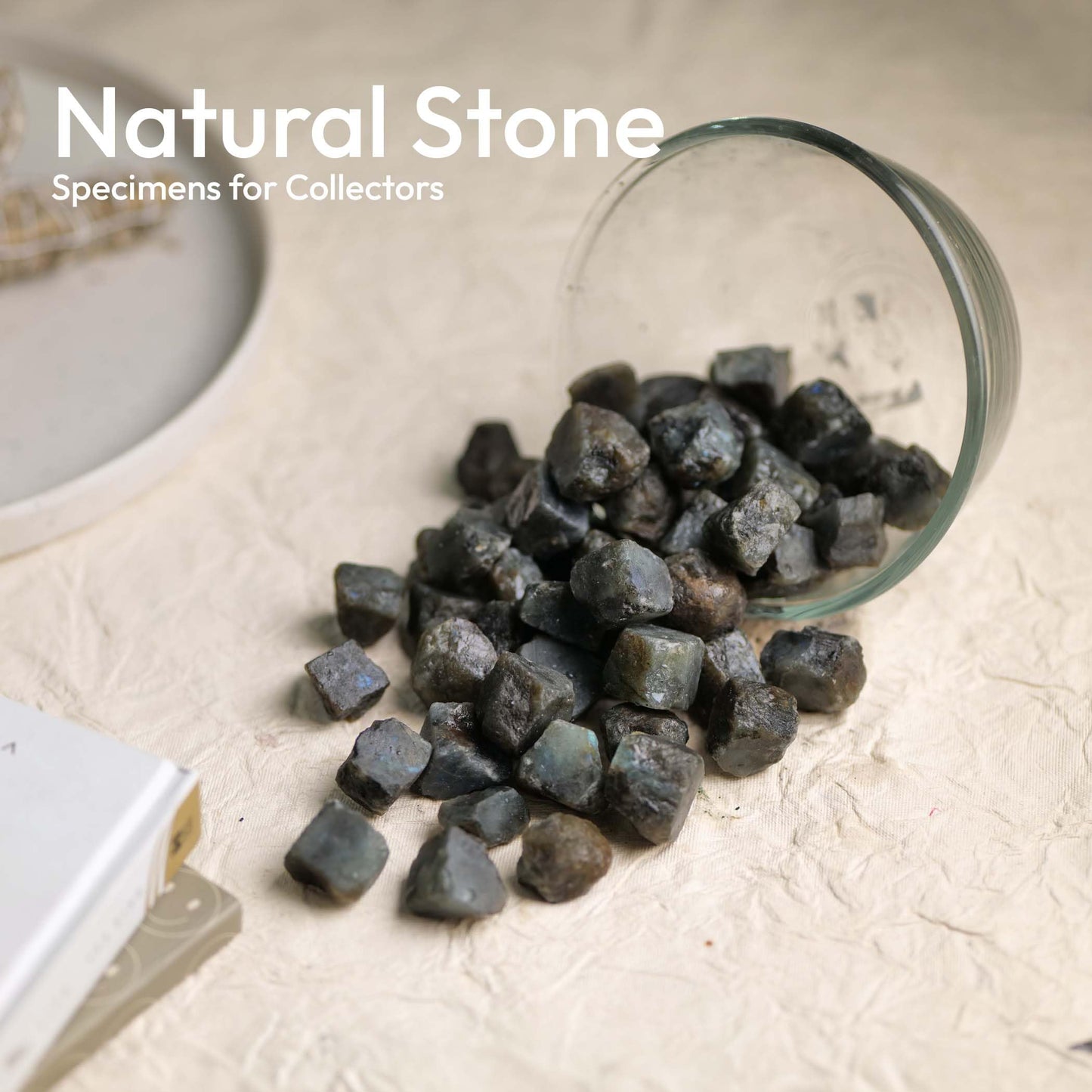 Labradorite Crystal, Healing Crystals and Healing Stones, Raw Crystals, Gem Stones Rocks for Tumbling, Raw Gemstones (1 Lb)