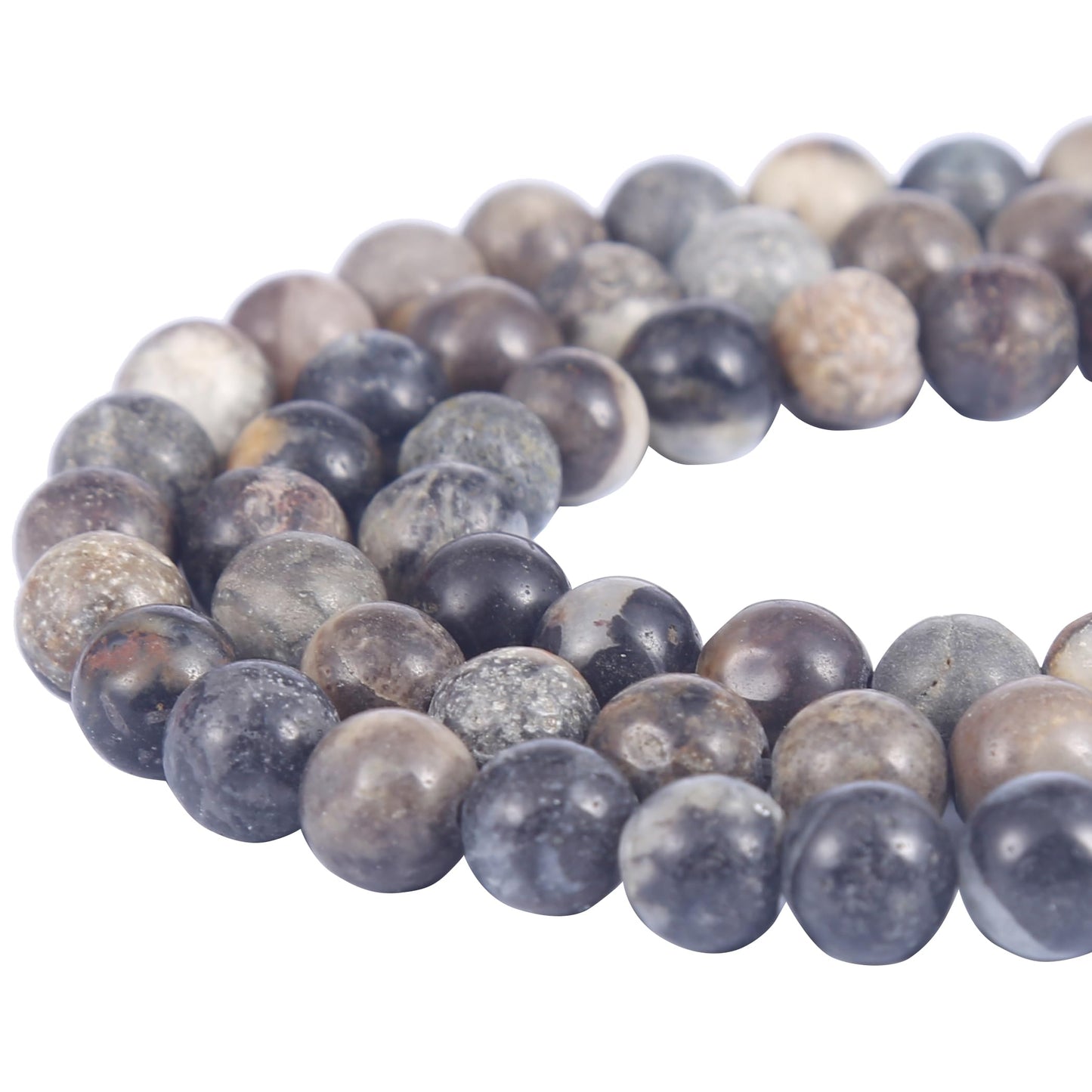 Natural 8mm Black Amazonite Gemstone Beads Energy Healing Crystal Round Loose Stone Beads for Jewelry Making DIY Bracelets Necklaces