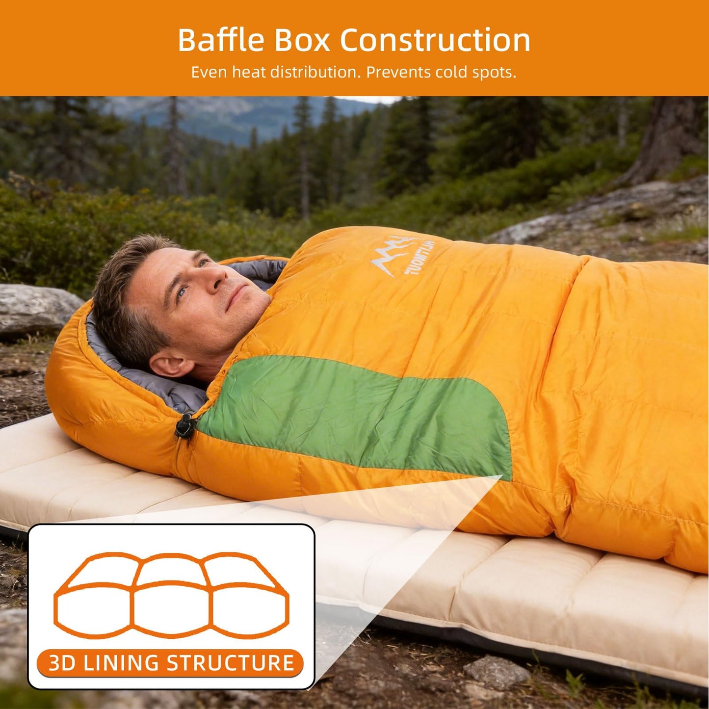 HLITMOUT 3-in-1 Down Sleeping Bag,Rectangular Lightweight Blanket Sleeping Bag for Adults,Teens Camping Hiking and Backpacking Outdoor and Indoor