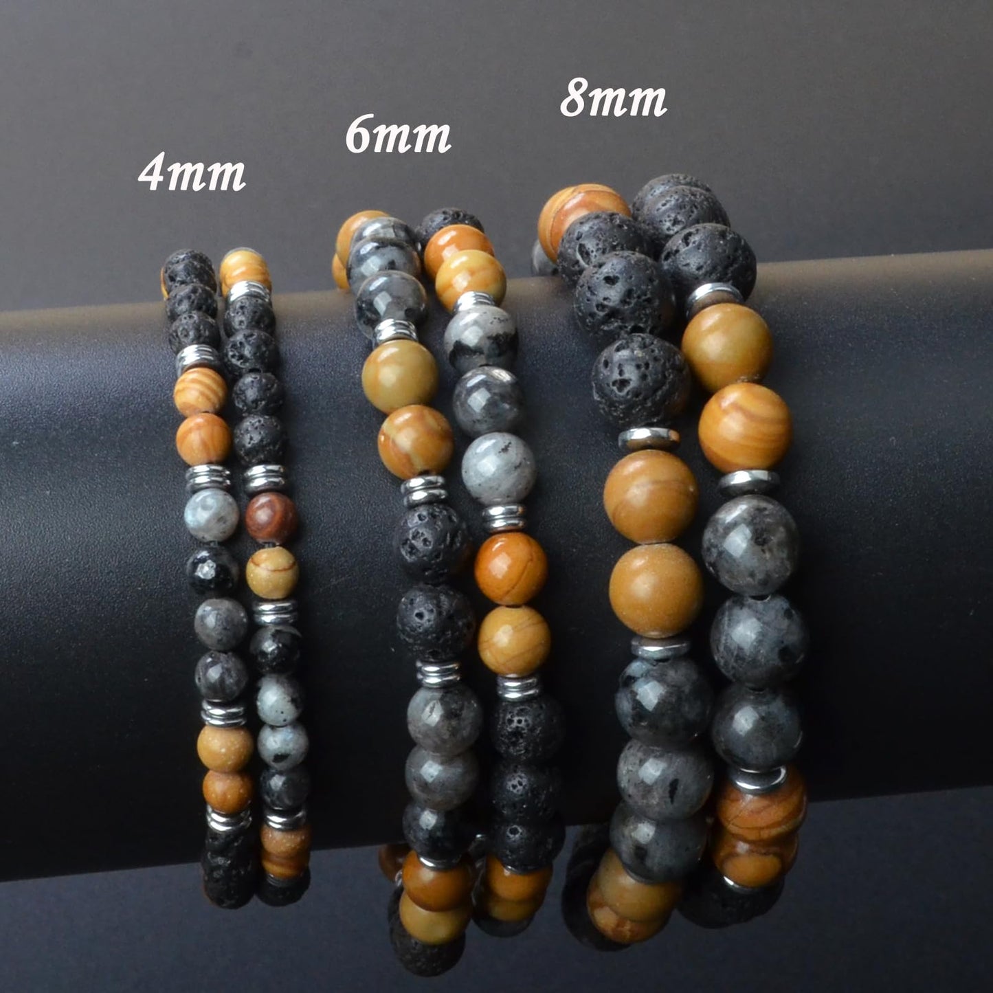 CHCCOYE 6mm Natural Healing Gemstone Bracelet Handmade Yoga Stretch Elastic Bracelet Stress Relief Crystal Jewelry for Men and Women (6mm IT'S ME)