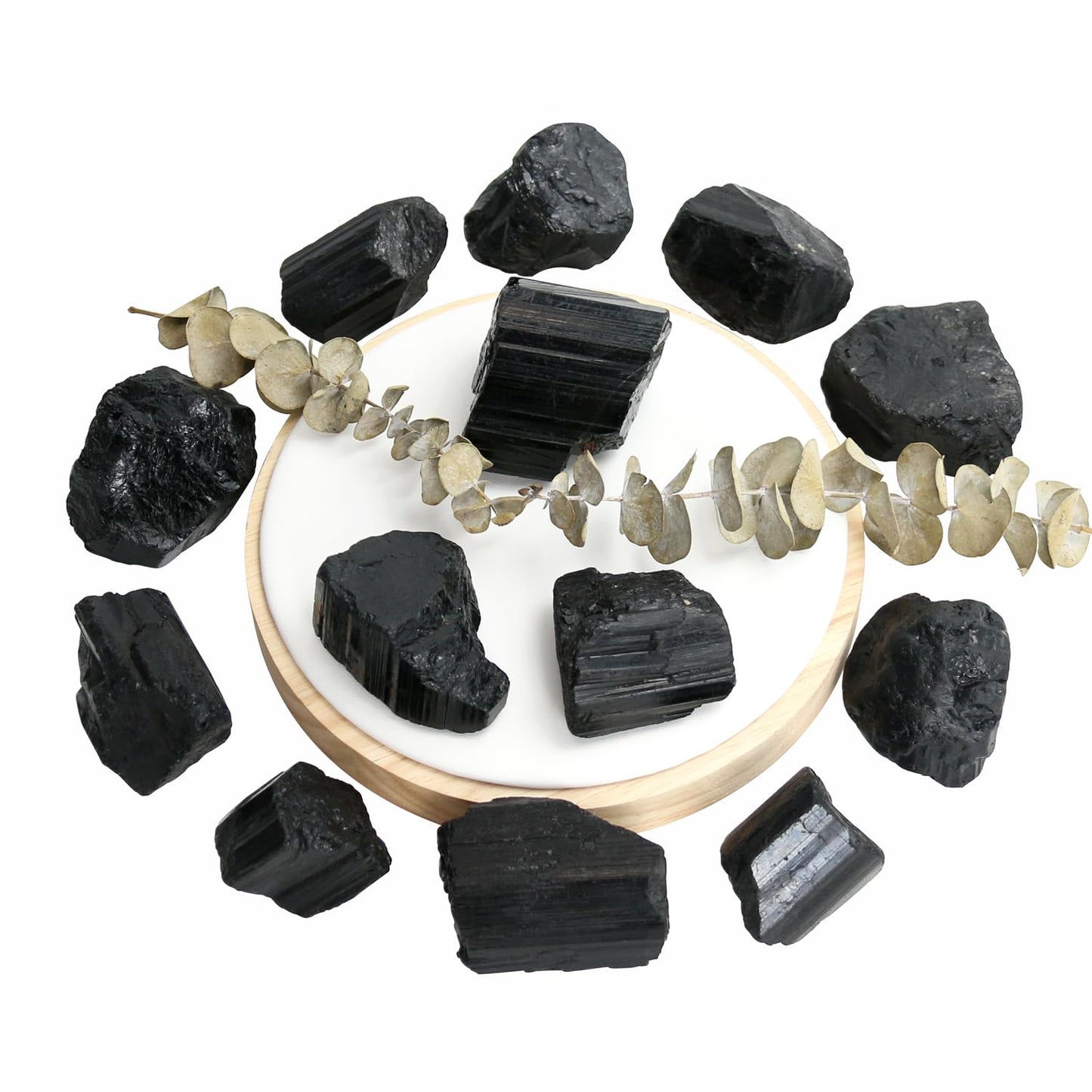 Nvzi Raw Black Tourmaline Crystals Bulk, Real Gemstones and Crystals, Rocks and Minerals, Healing Crystals, Quartz Crystals and Healing Stones, Cuarzos Originales De Energia Y Piedras(1LB)