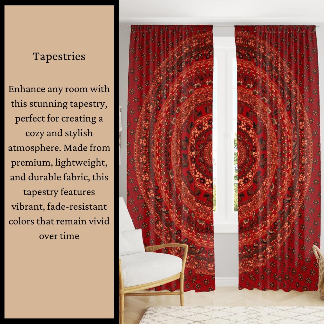 Bless International Handmade Indian hippie Bohemian Psychedelic Peacock Mandala Wall hanging College Dorm Beach Throws Table Cloth Bedding Tapestry (Blue Green, Queen(84x90Inches)(215x230Cms))