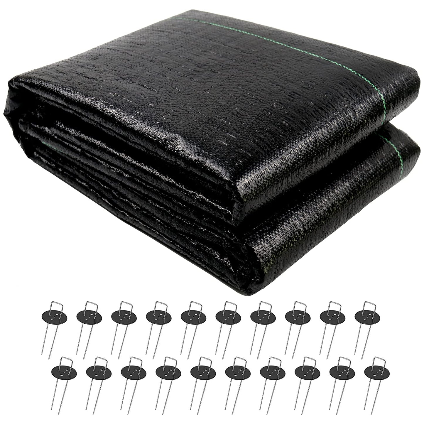 UWIOFF 4ft x 100ft Garden Weed Barrier Landscape Fabric, Premium Ground Cover Weed Blocker Fabric Gardening Mat, Superior Weed Control for Vegetable Garden, Flower Bed, Mulch