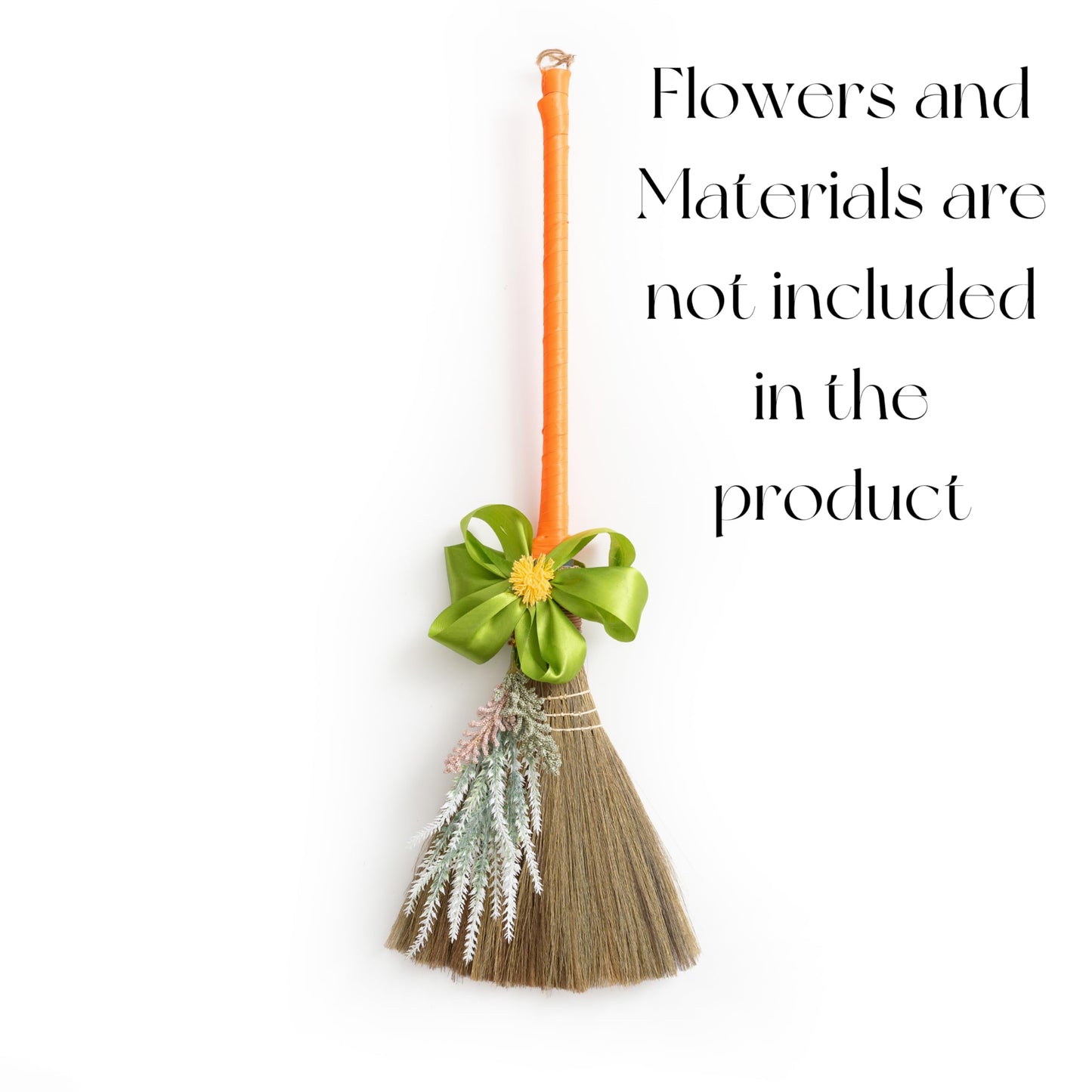 BMart Home Small Natural Whisk Sweeping Hand Handle Broom - Vietnamese Straw Soft Broom for Cleaning - Decoration Items - Indoor - Outdoor - 9.84'' Width, 27.95" Length