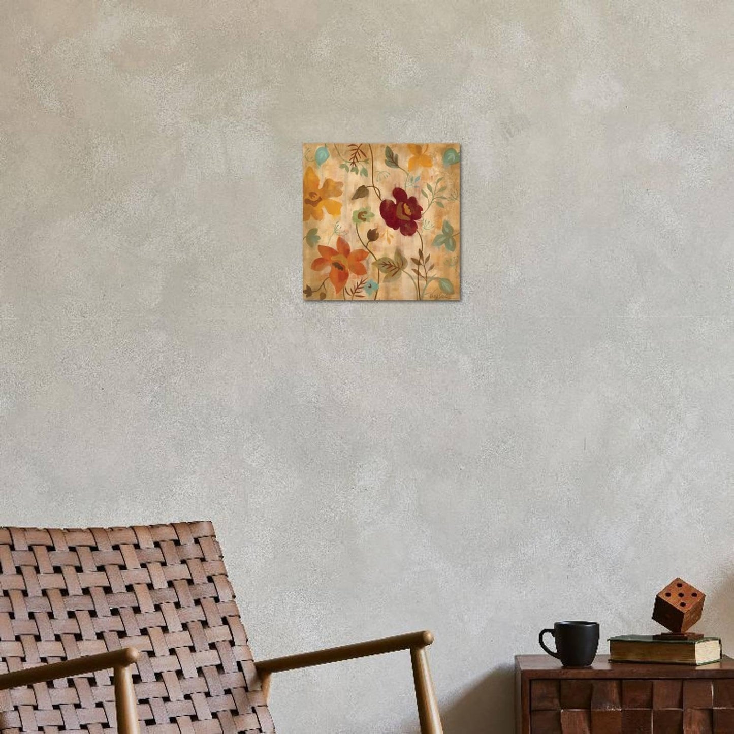 ART.COM Wall Art Print Antique Embroidery I by Silvia Vassileva, 16" x 16"