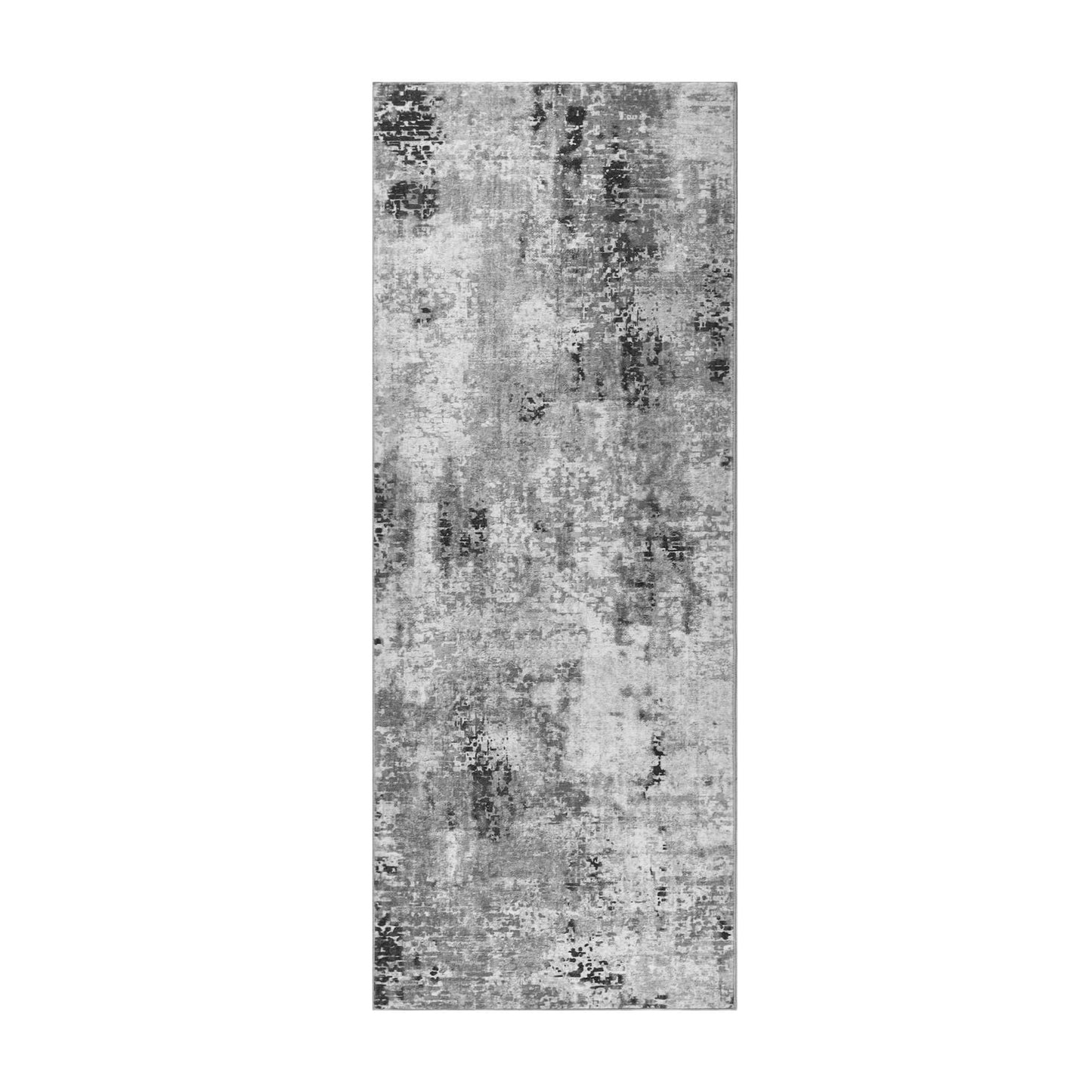 Ompaa 2x6 Rug Runners for Hallways Kitchen Runner Rug Non Slip Washable Grey Long Runner Rugs with Rubber Backing Soft Abstract Carpet Runner for Hallways, Kitchen, Bedroom, Bathroom, Entryway