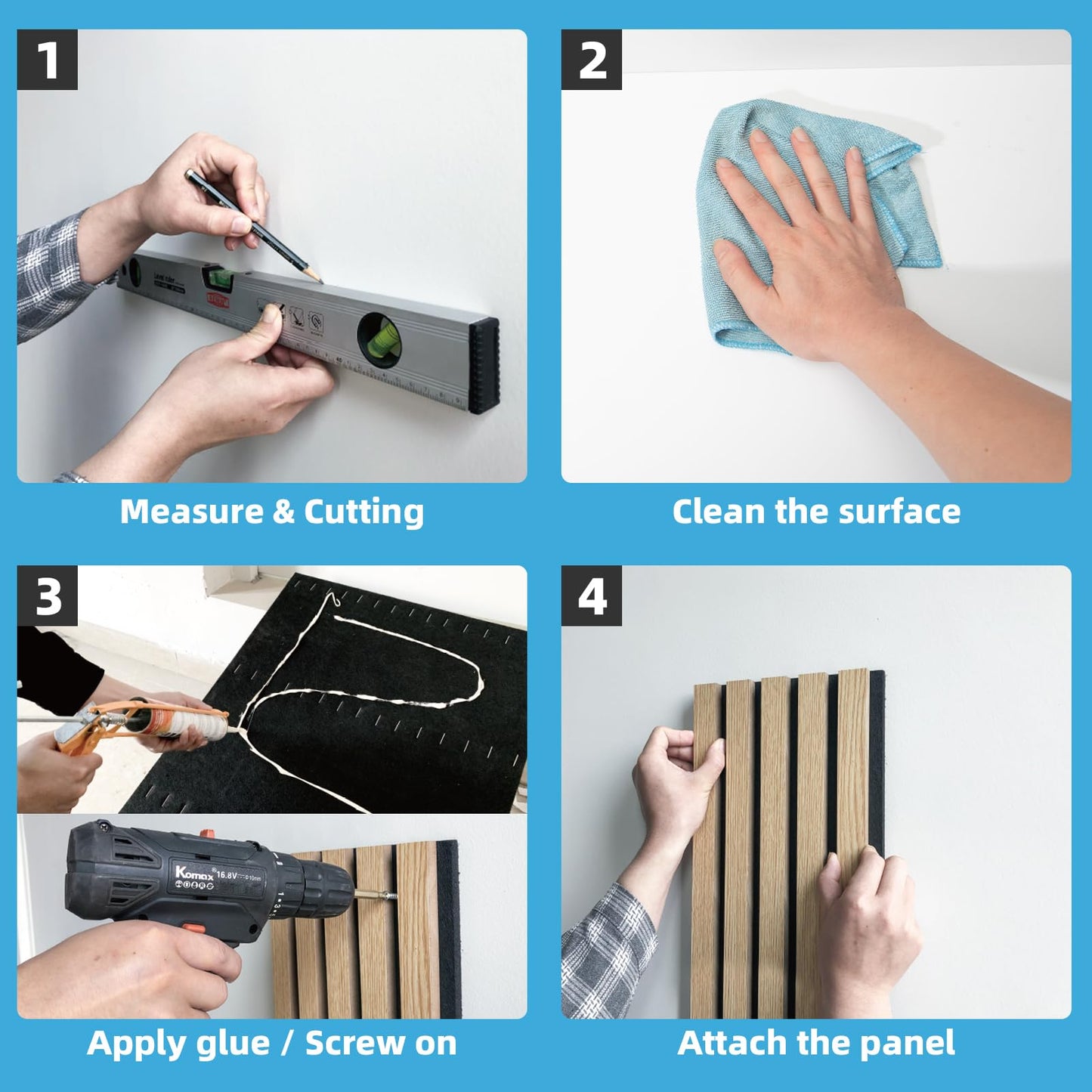 Art3d 1-Pack Acoustic Wood Slat Wall Panel with Roll-Flat Design - 95.3 x 23.8 Inch Sound Absorbing Panels for Living Room Columns Corridor Curved Wall Decor, Blackwood