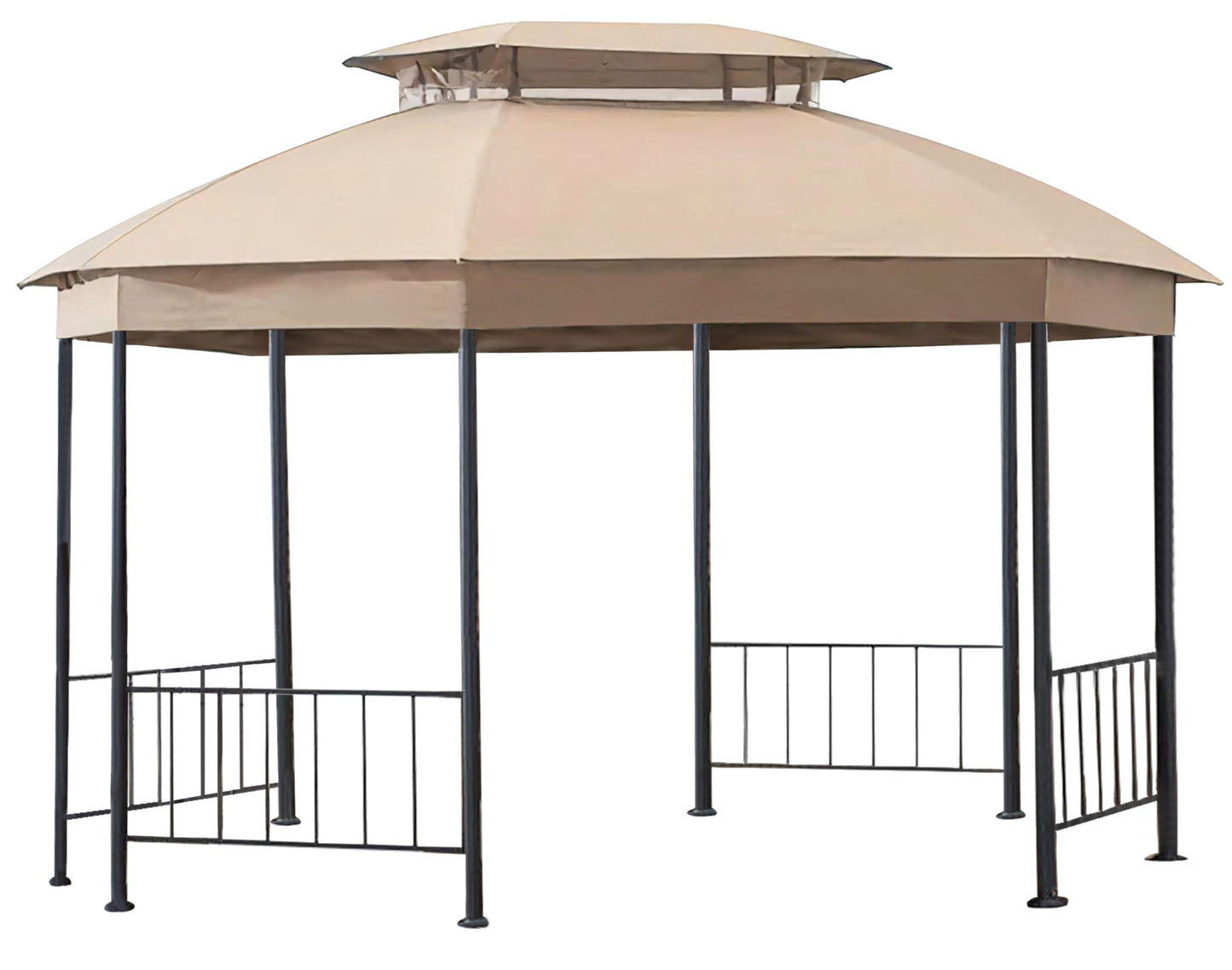 SCOCANOPY Light Beige Replacement Canopy Compatible with Big Lots Wilson & Fisher Jefferies Gazebo Model A101013211