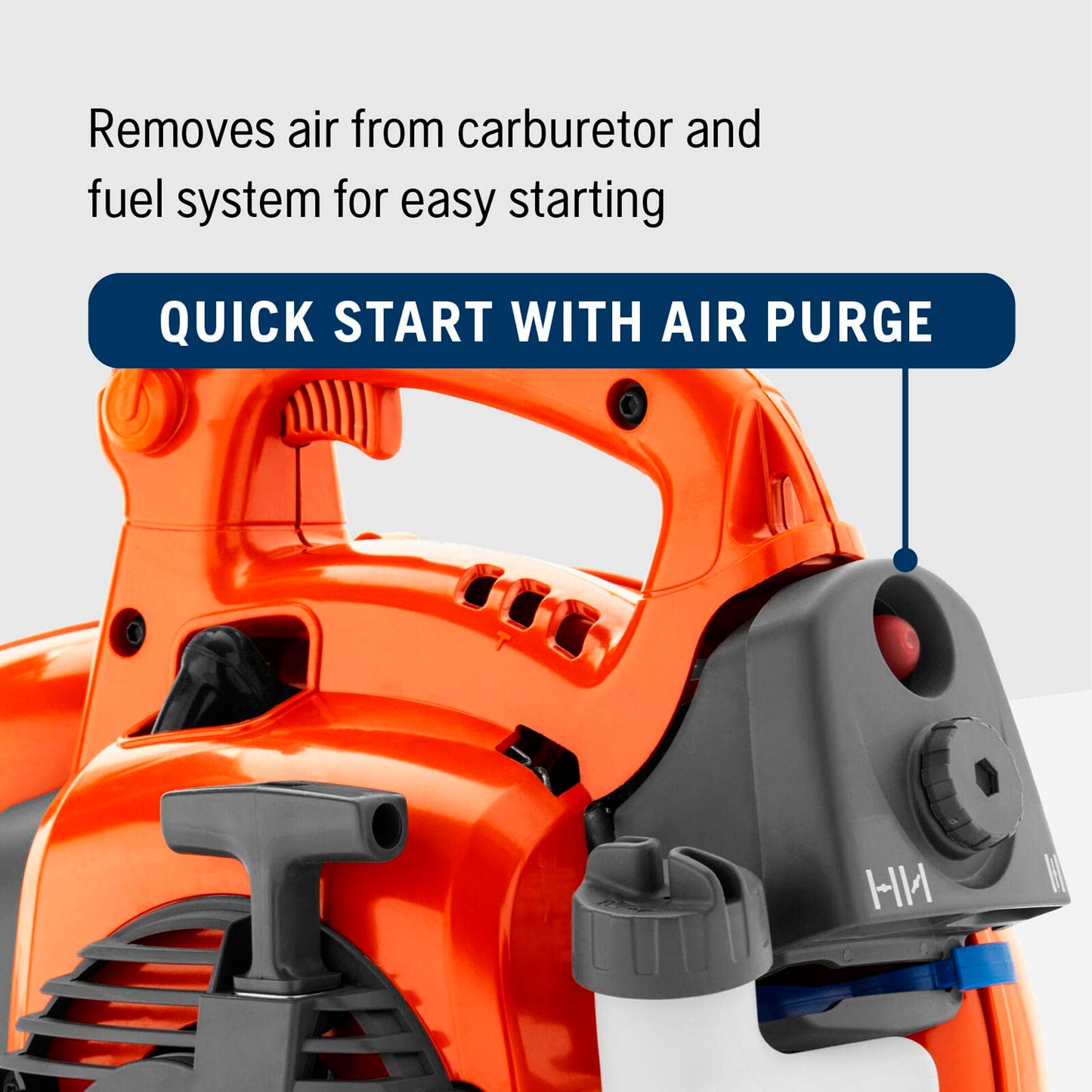 Husqvarna 125B Gas Leaf Blower, 28-cc 1.1-HP 2-Cycle Handheld Leaf Blower, 470-CFM, 170-MPH, 12.5-N Powerful Clearing Performance and Ergonomic Design, Gifts for Men