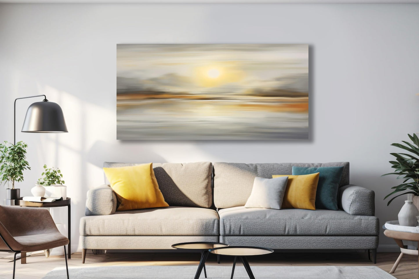 VHMING Abstract Canvas Wall Art Seascape Canvas Printing Abstract Art Wall Decor Artwork for Living Room Bedroom Dining Room Home Office Decor 20x40inch