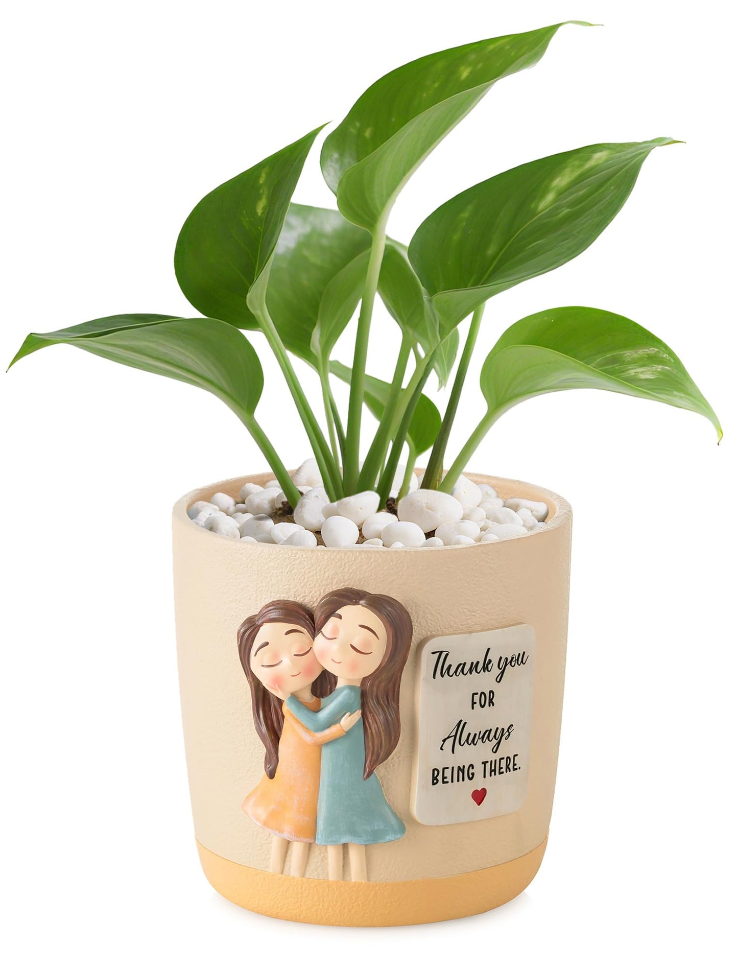 Afigurna Gardening Gifts for Women: 5.3in Plant Pot Gifts for Gardener - Plant Mom Presents for Gardener - Plant Pot Garden Presents for Mom Friends Lady Christmas Birthday Mothers Day