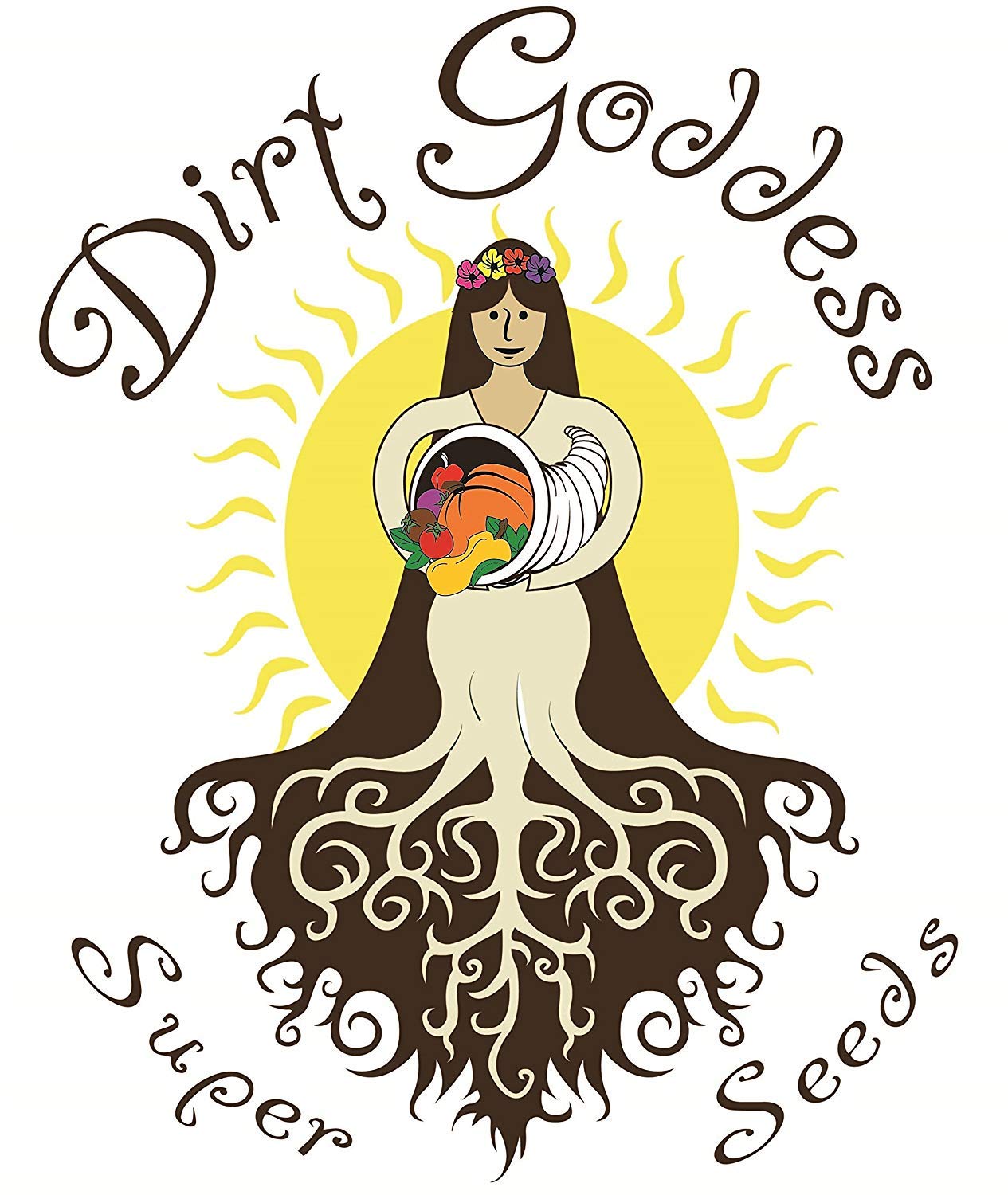 Dirt Goddess Super Seeds ~ Sunflower Seed Mix, Helianthus annuus (1 Lb) Non GMO Bulk, 10 Species of Wildflower Seeds- 2,250 Seeds